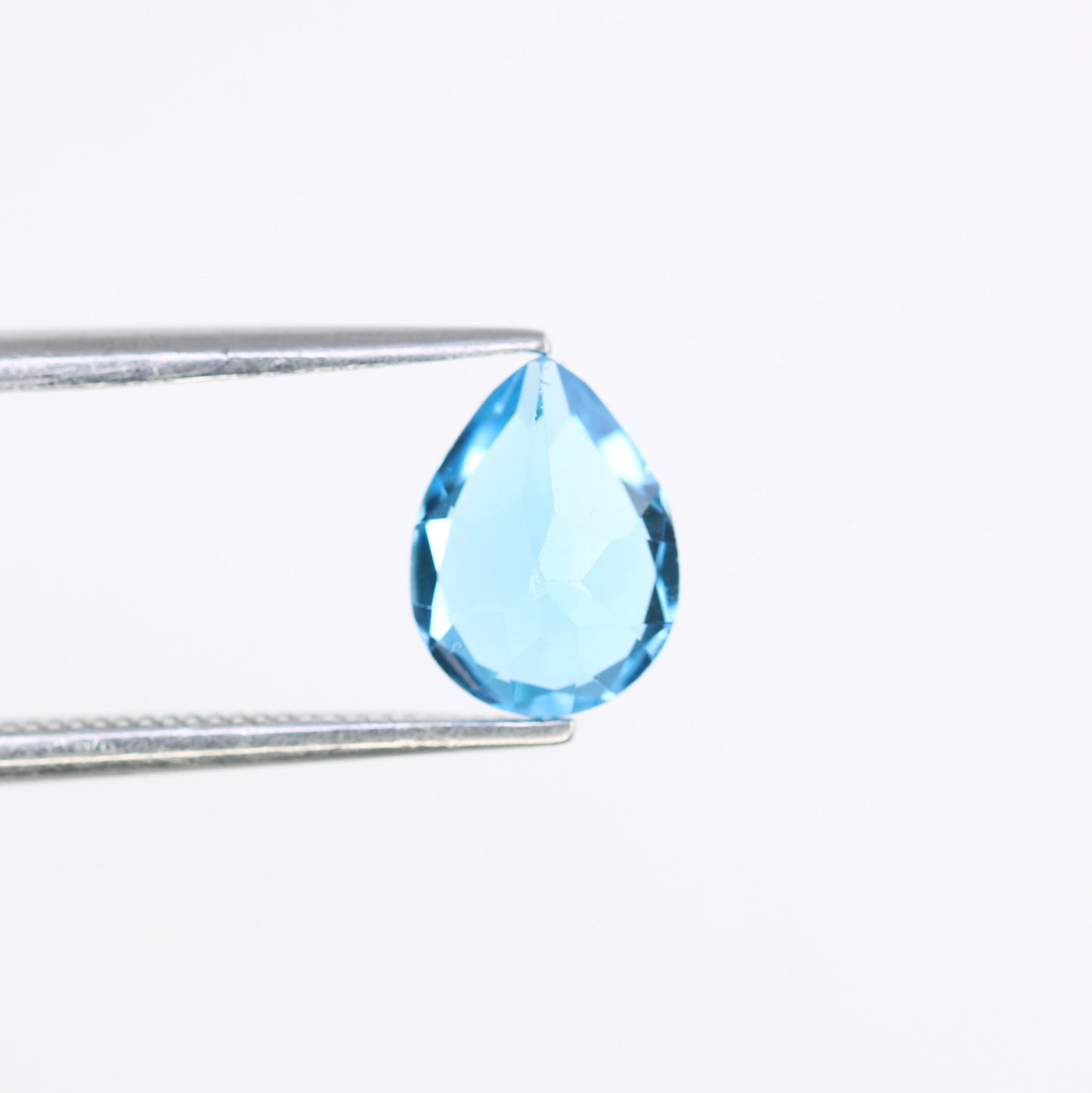 1.32 CT Natural Swiss Blue 8.10 x 6.10 MM Pear Stone For Engagement Ring - JayKrishna Diamond