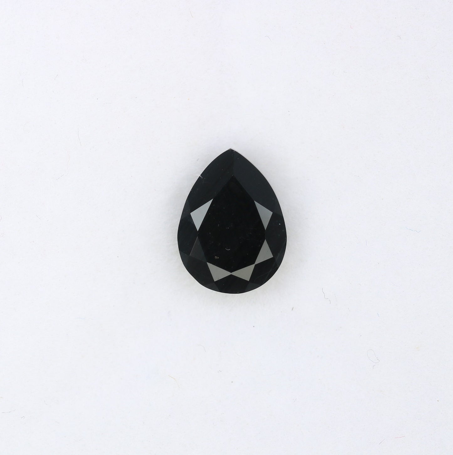 1.08 CT 8.30 x 6.20 MM Pear Shape Black Onyx Stone For Engagement Ring - JayKrishna Diamond