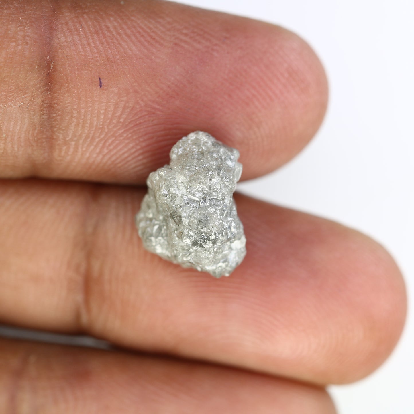 8.43 Carat 13.00 MM Natural Loose Grey Color Uncut Raw Rough Diamond For Diamond Jewelry - JayKrishna Diamond