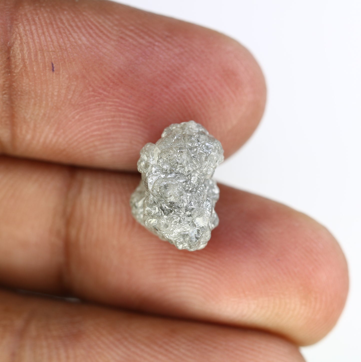 8.43 Carat 13.00 MM Natural Loose Grey Color Uncut Raw Rough Diamond For Diamond Jewelry - JayKrishna Diamond