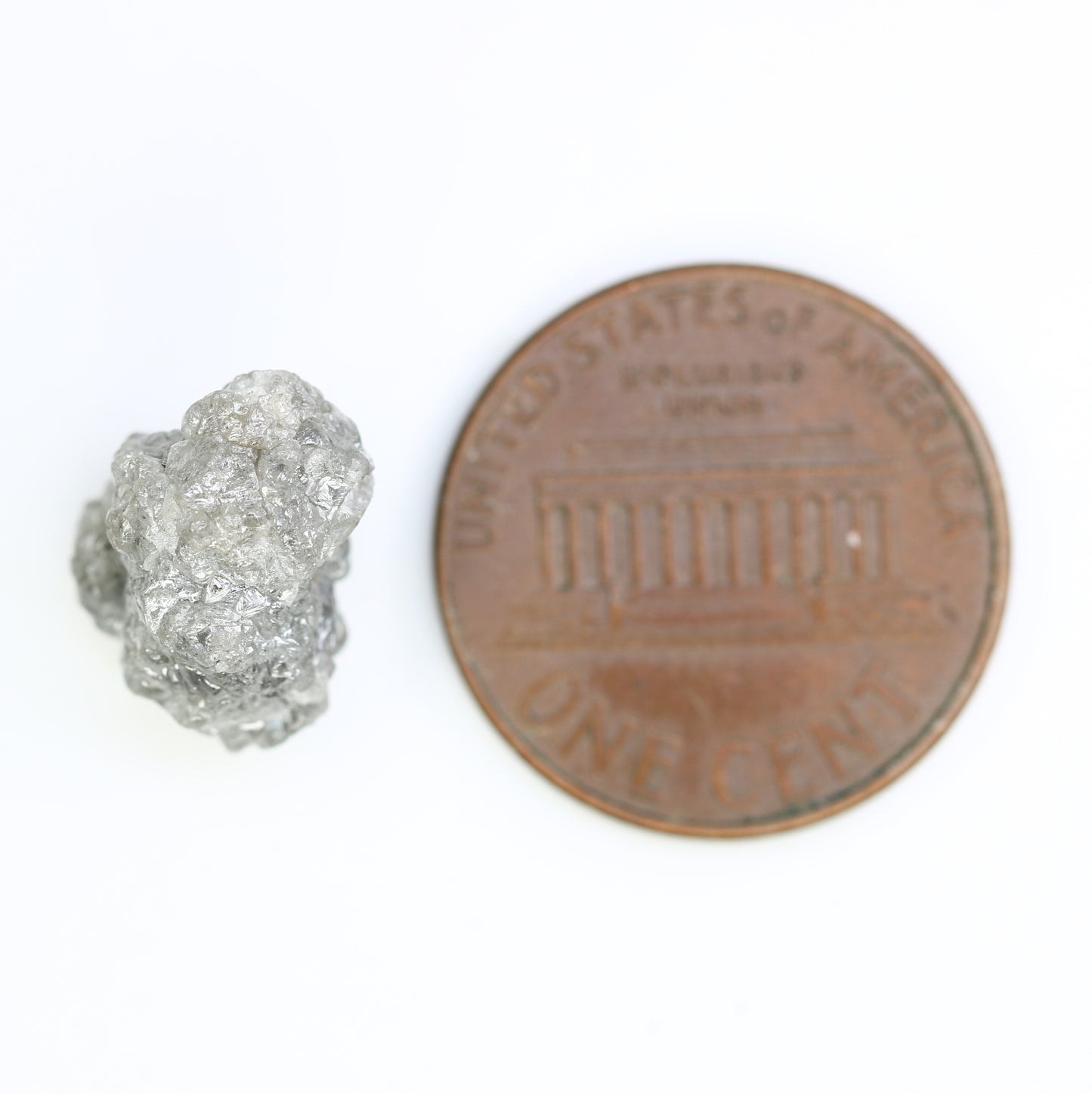 8.43 Carat 13.00 MM Natural Loose Grey Color Uncut Raw Rough Diamond For Diamond Jewelry - JayKrishna Diamond