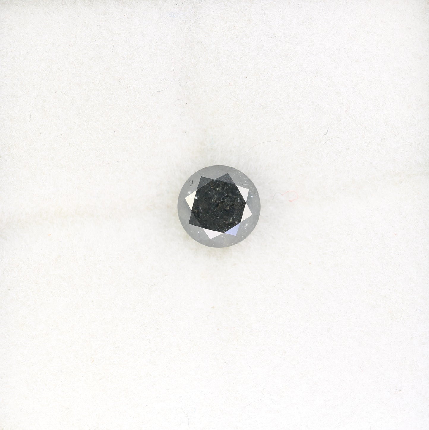 0.94 Carat Salt And Pepper Loose Round Brilliant Shape Diamond For Wedding Ring - JayKrishna Diamond