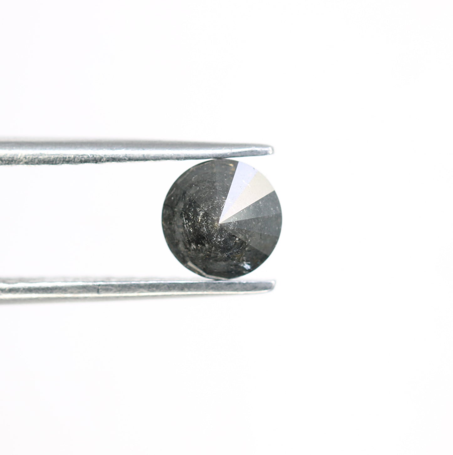 0.94 Carat Salt And Pepper Loose Round Brilliant Shape Diamond For Wedding Ring - JayKrishna Diamond