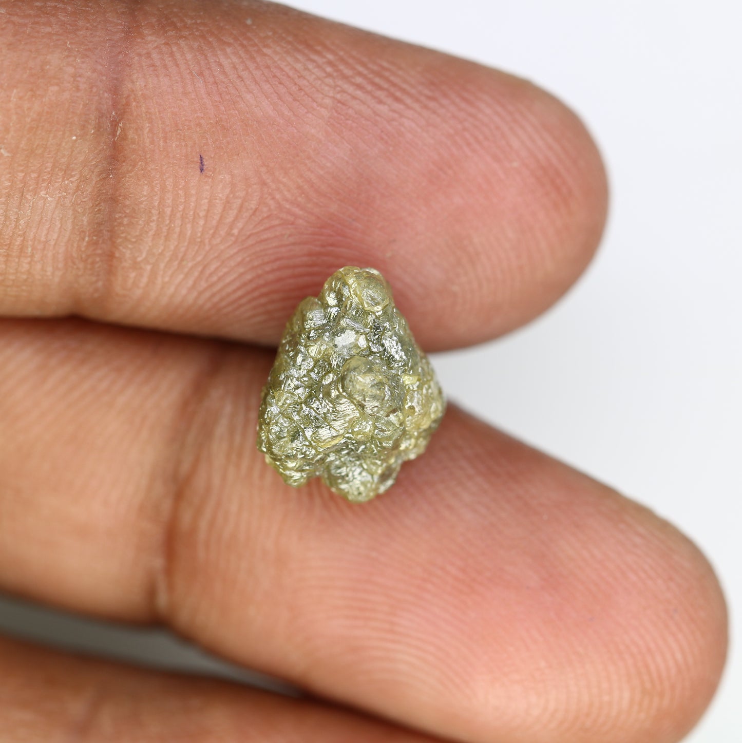 5.78 Carat Green Color Loose Natural Uncut Raw Rough Diamond For Wedding Ring - JayKrishna Diamond
