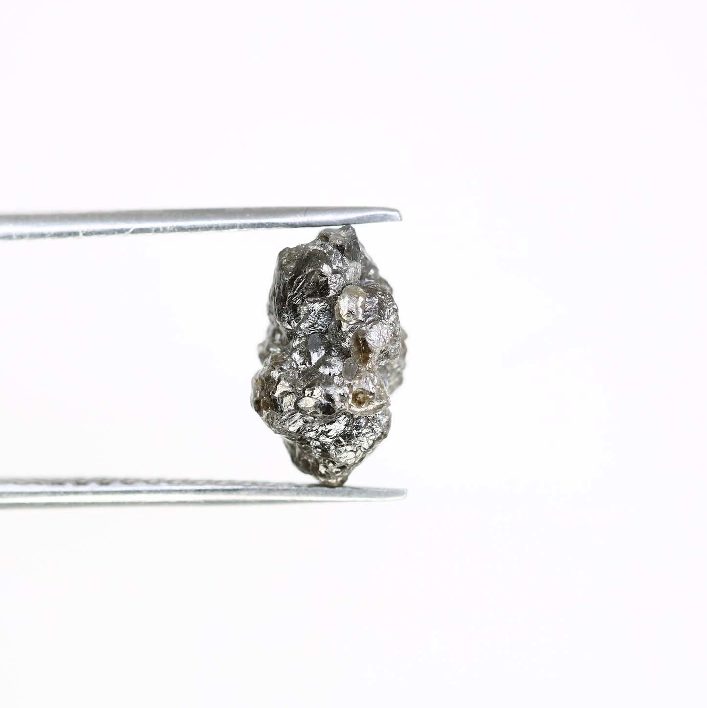 4.75 Carat 12.10 MM Grey Color Natural Loose Raw Rough Diamond For Wedding Ring - JayKrishna Diamond