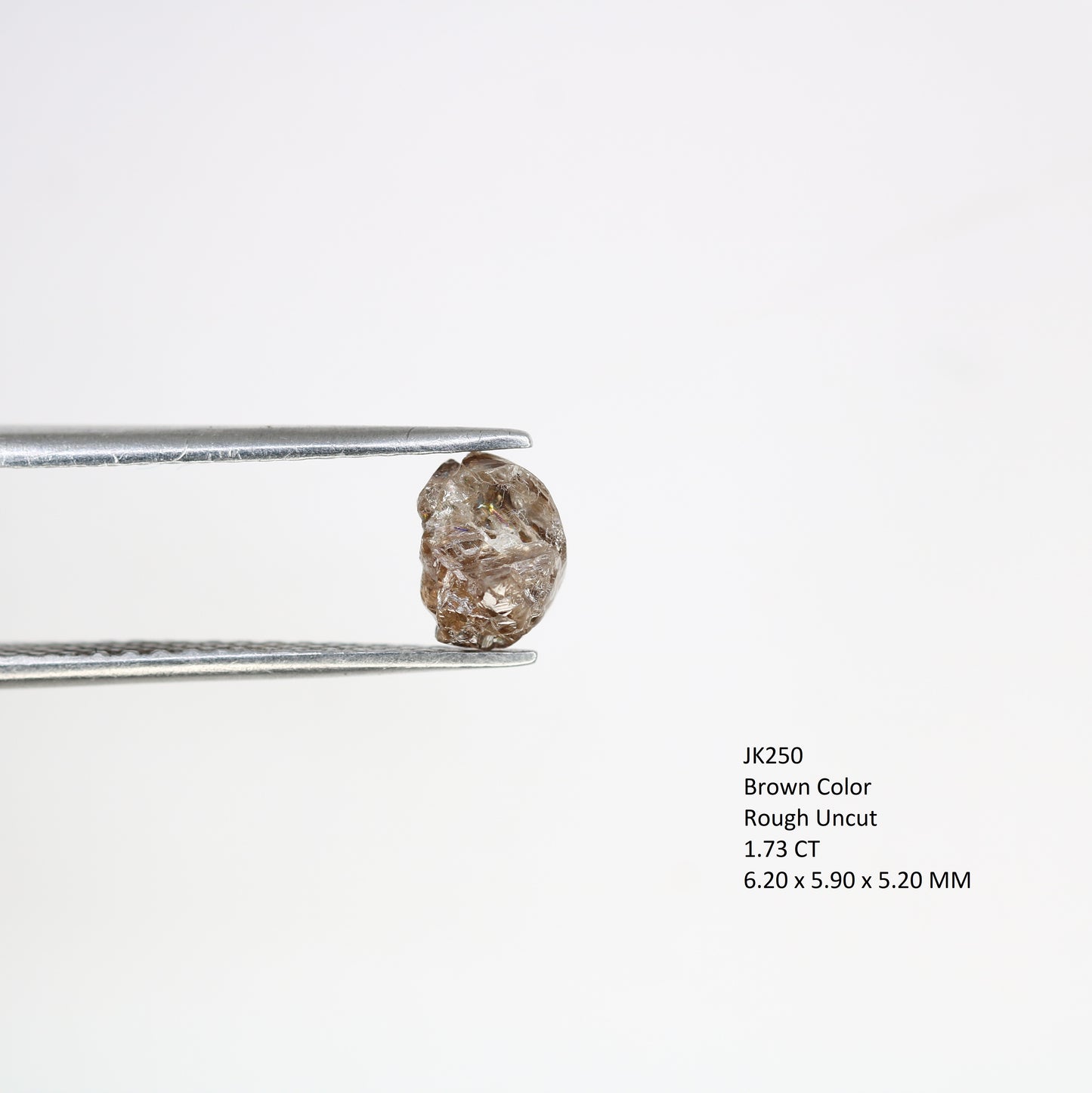 1.73 Carat Brown Color Natural Loose Raw Rough Diamond For Wedding Ring - JayKrishna Diamond