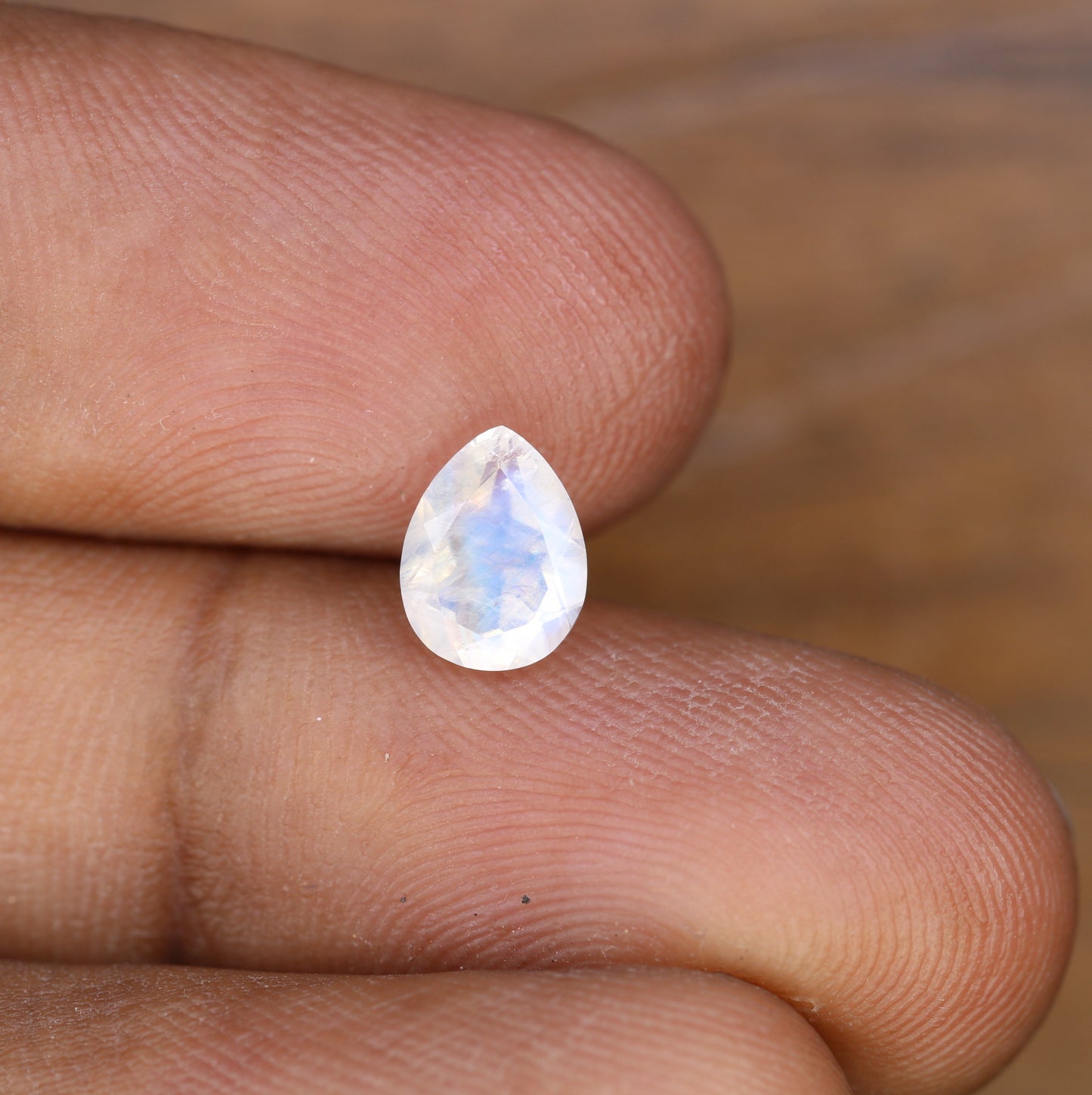 1.12 CT MoonStone Pear Shape White Gemstone For Engagement Ring - JayKrishna Diamond