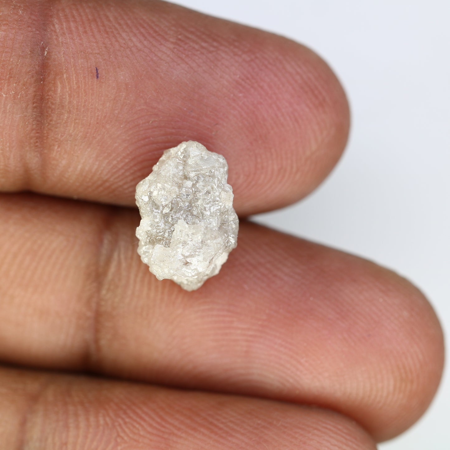 4.79 Carat Natural Loose White Color Raw Loose Rough Diamond For Wedding Ring - JayKrishna Diamond
