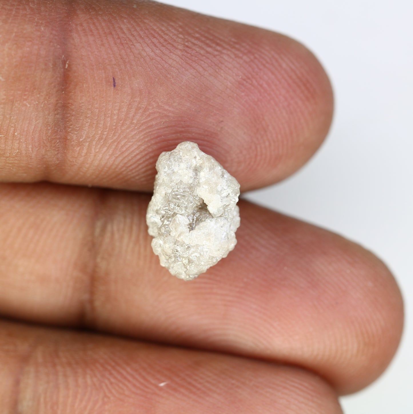 4.79 Carat Natural Loose White Color Raw Loose Rough Diamond For Wedding Ring - JayKrishna Diamond