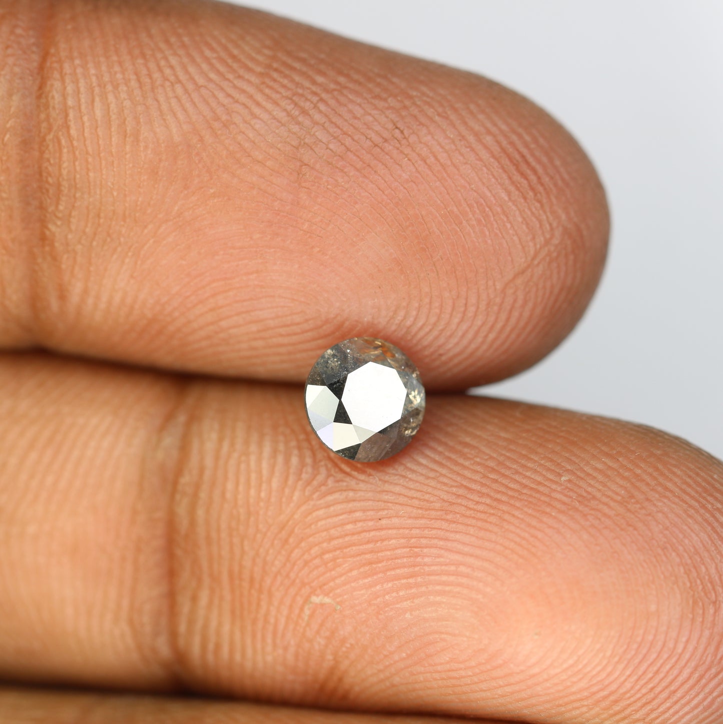 1.00 Carat Loose Salt And Pepper Diamond Ring Round Brilliant Cut Diamond For Galaxy Ring - JayKrishna Diamond