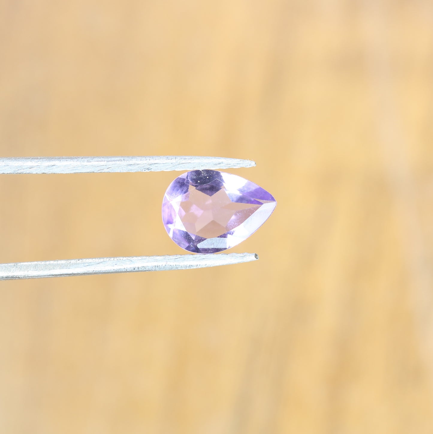 0.79 CT 8.07 MM Beautiful Purple Amethyst Pear Shape Loose Galaxy Diamond For Proposal Ring - JayKrishna Diamond