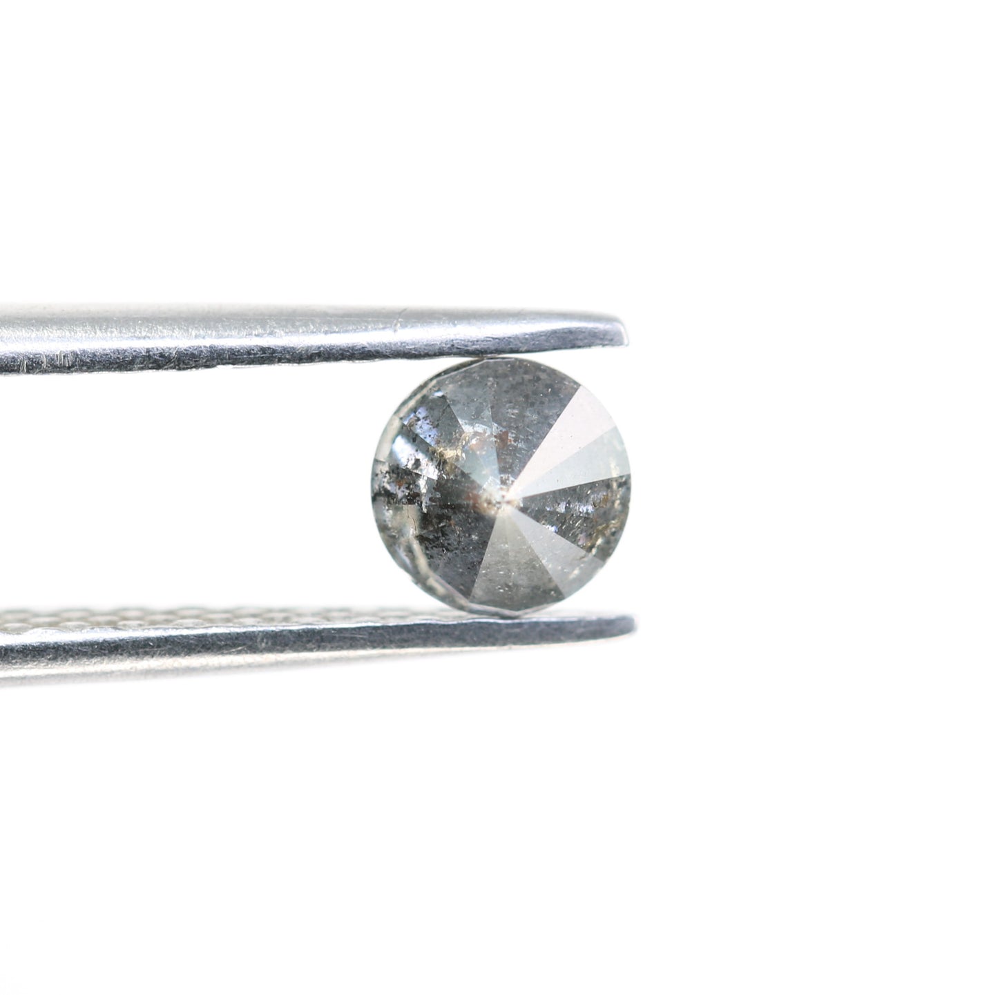 0.52 Carat Salt And Pepper Round Brilliant Cut Diamond For Galaxy Ring - JayKrishna Diamond