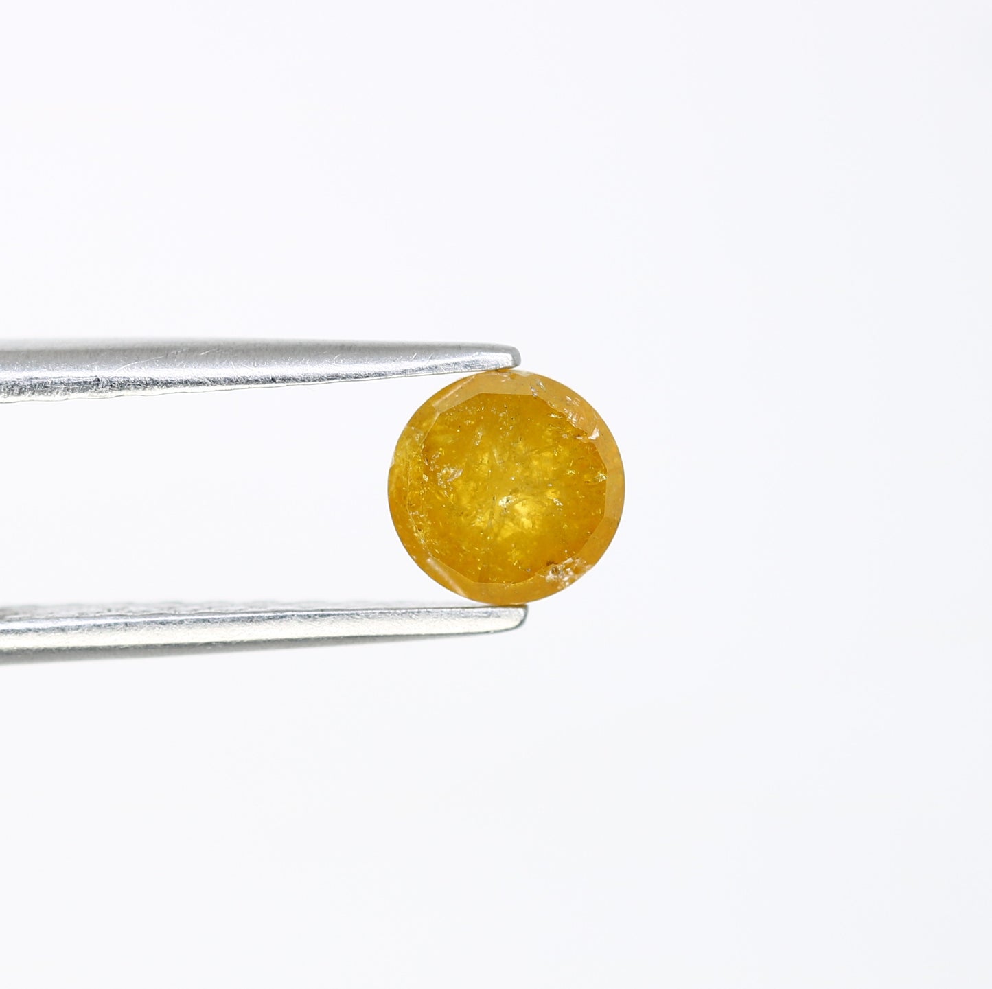 0.71 CT 5.30 x 2.70 MM Polished Round Rose Cut Fancy Yellow Natural Diamond For Proposal Ring - JayKrishna Diamond