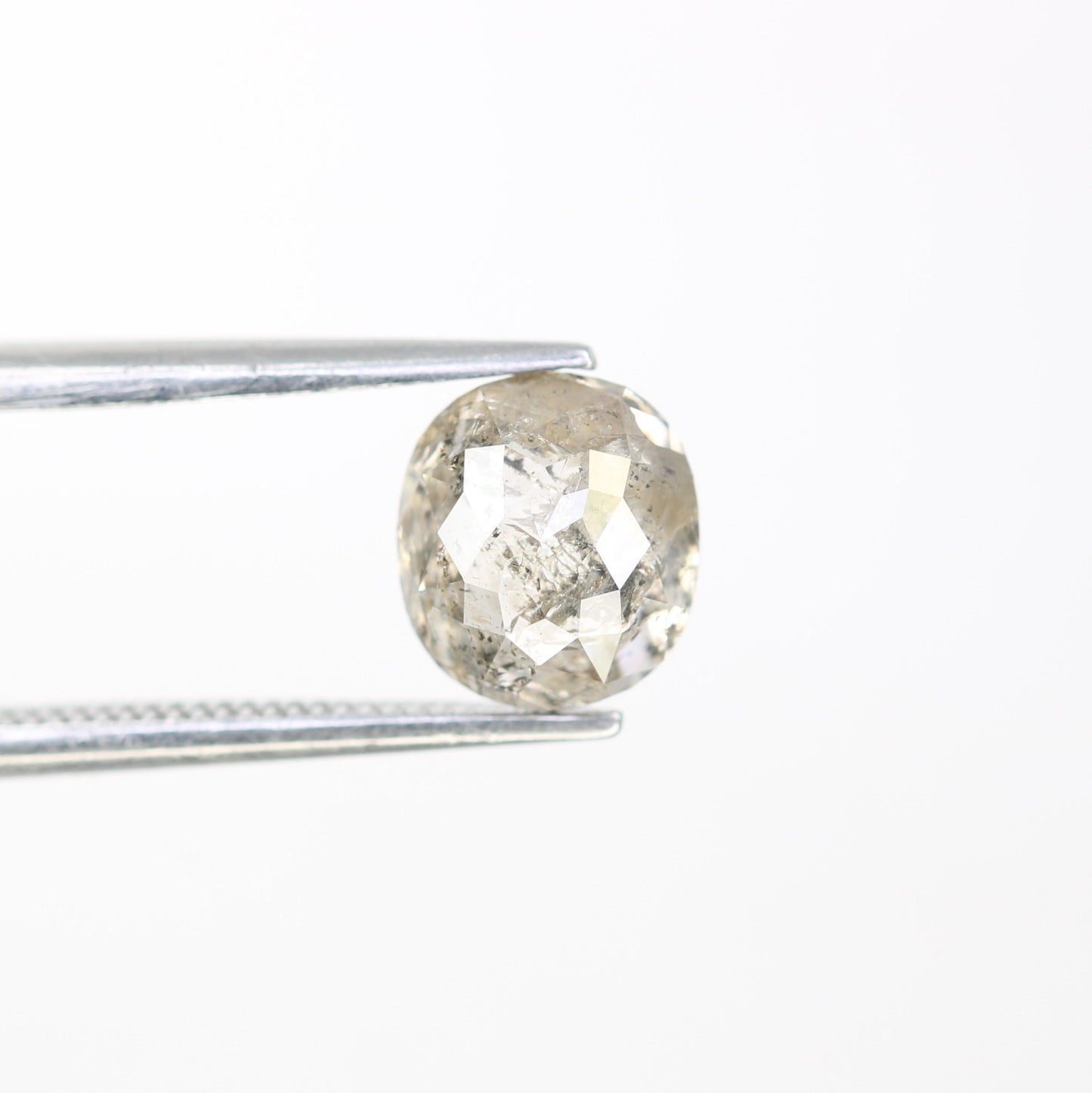 1.93 CT Salt And Pepper Oval Shape Natural Diamond For Proposal Ring - JayKrishna Diamond