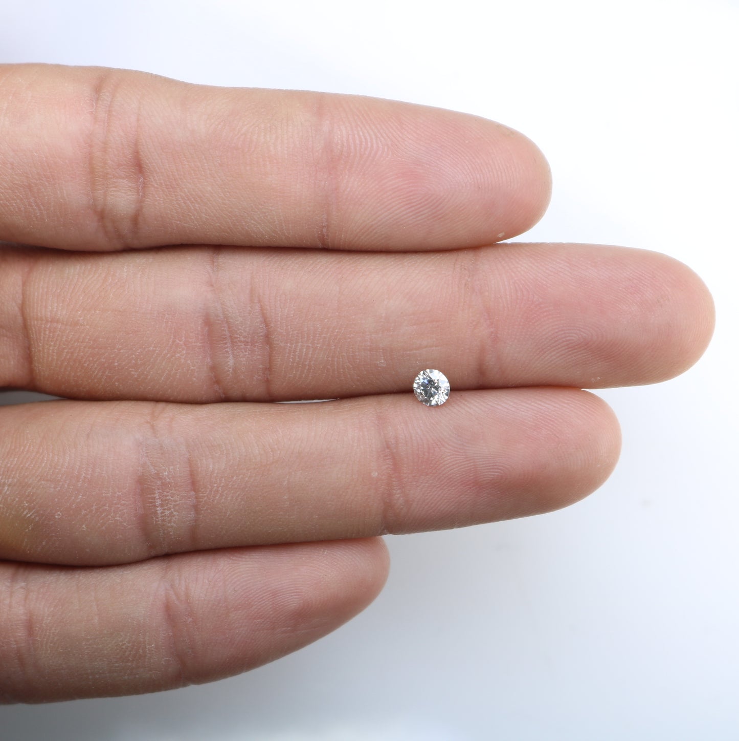 0.32 Carat Natural Salt and Pepper Round Brilliant Cut Diamond – Ideal for Galaxy Rings | Unique Salt and Pepper Round Diamond - JayKrishna Diamond