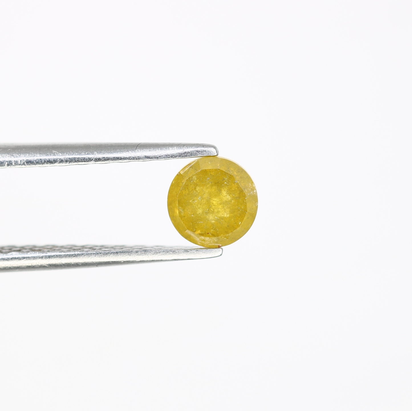0.67 CT 4.80 x 3.10 MM Fancy Yellow Round Rose Cut Diamond for Promise Ring - Unique Gemstone for Custom Jewelry Creations - JayKrishna Diamond