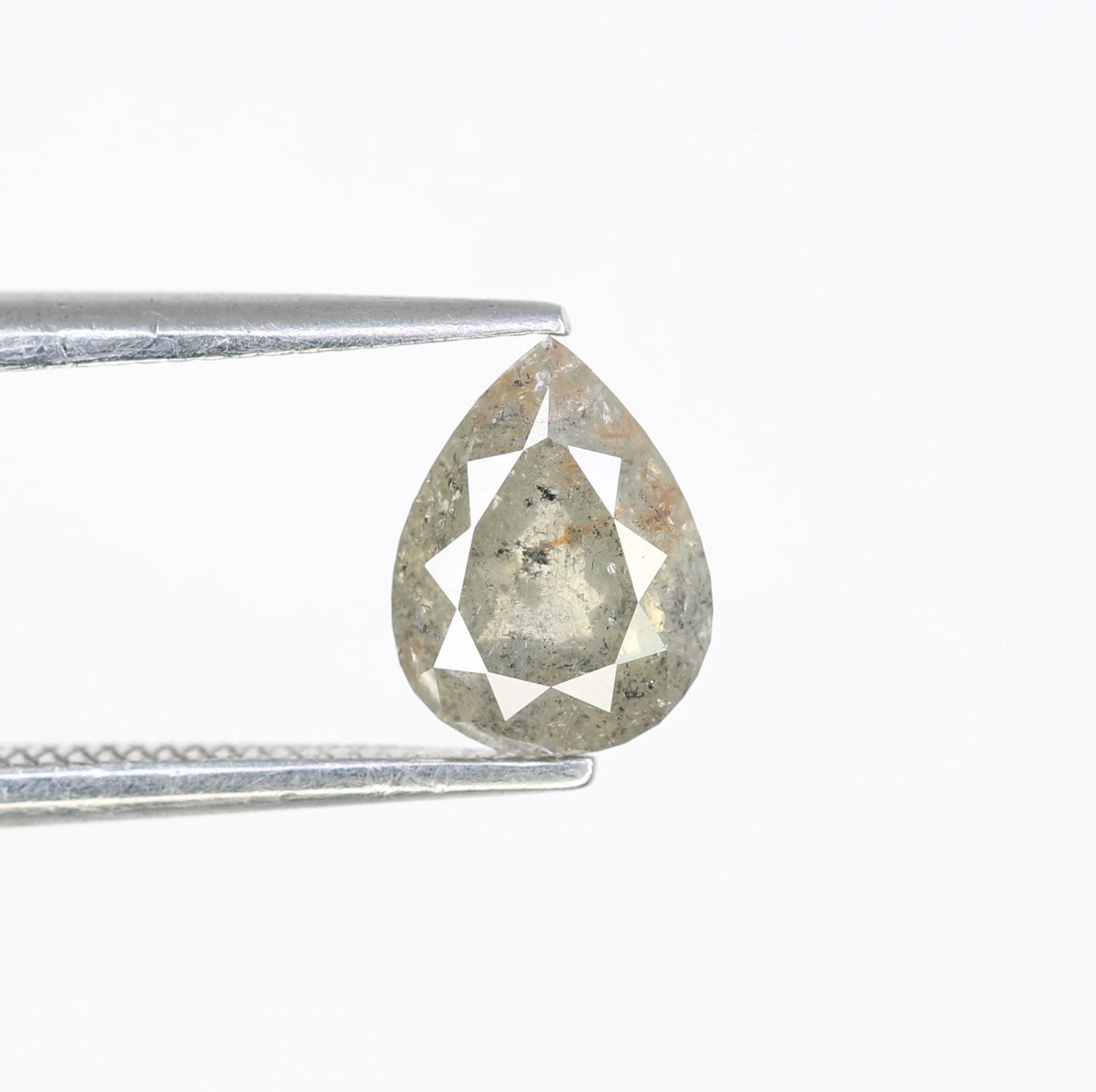 1.10 Carat Pear Cut Diamond Loose Salt And Pepper Diamond For Galaxy Ring - JayKrishna Diamond