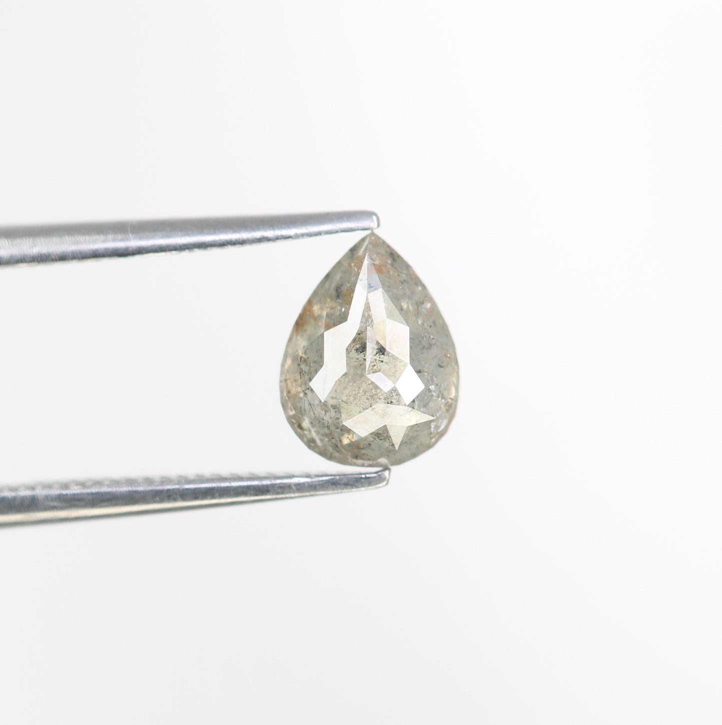 1.10 Carat Pear Cut Diamond Loose Salt And Pepper Diamond For Galaxy Ring - JayKrishna Diamond