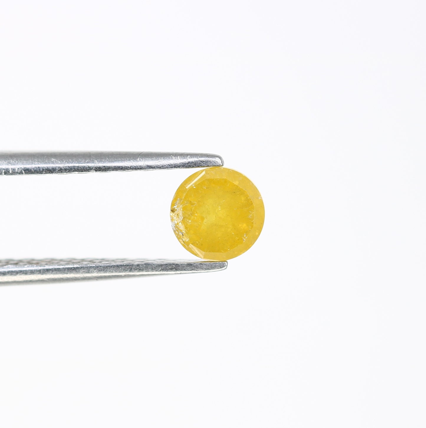 0.64 CT Polished Round Rose Cut Natural Yellow Diamond for Designer Ring - Stunning Gemstone for Custom Jewelry Creations - JayKrishna Diamond