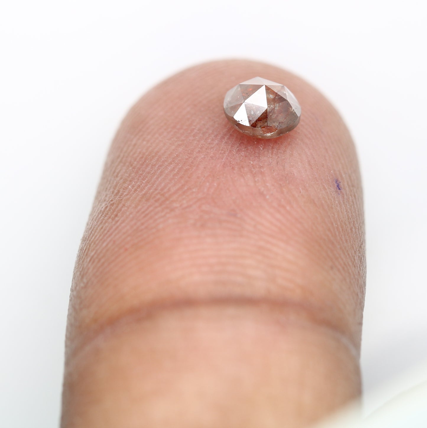 0.56 CT Round Rose Cut Natural Red Diamond – Striking Loose Gem for Bold Statement Rings - JayKrishna Diamond