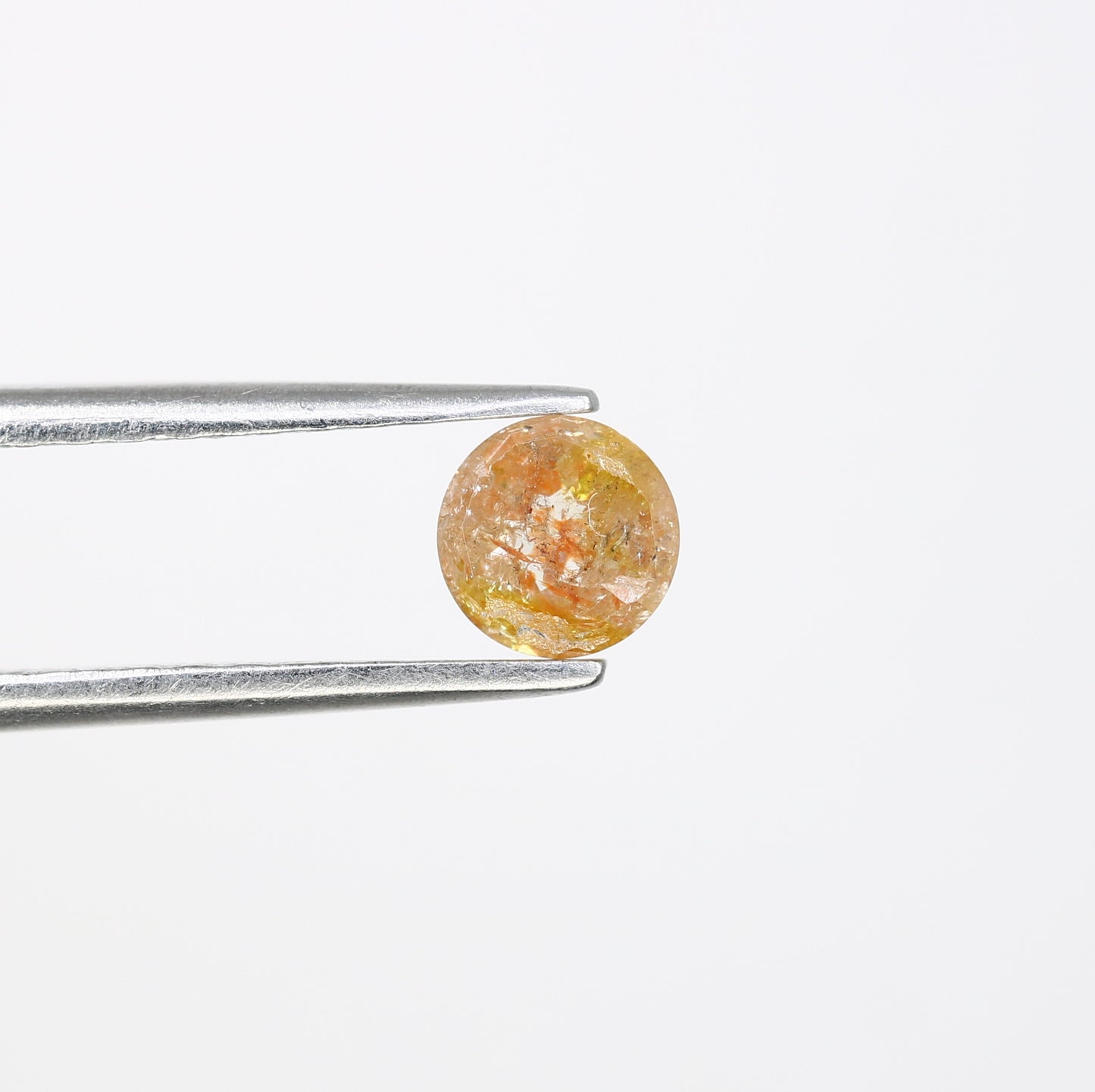 0.57 CT Fancy Peach Round Brilliant Cut Diamond – Exquisite Loose Gem for Elegant Wedding Rings - JayKrishna Diamond