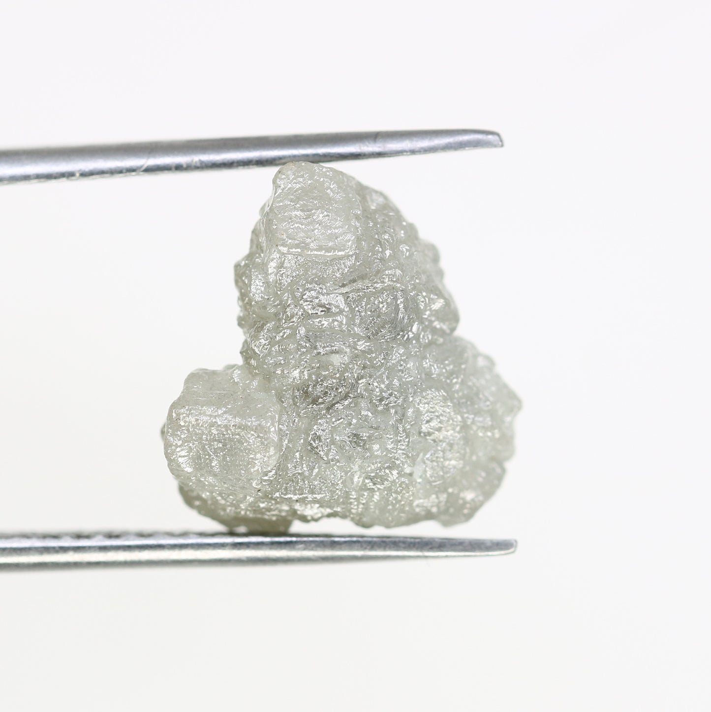 7.46 CT 13.30 MM Irregular Cut Raw Rough Grey Diamond For Engagement Ring - JayKrishna Diamond