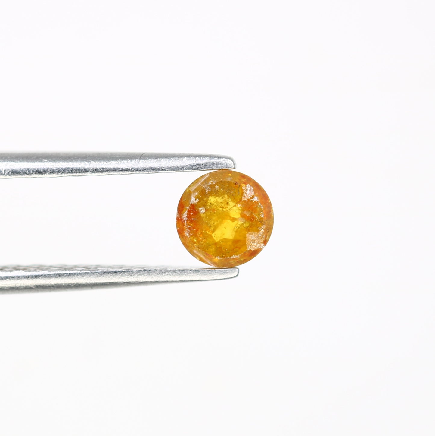 0.45 CT Fancy Yellow Polished Round Rose Cut 4.40 MM Diamond for Designer Ring and Custom Fine Jewelry Creation - JayKrishna Diamond
