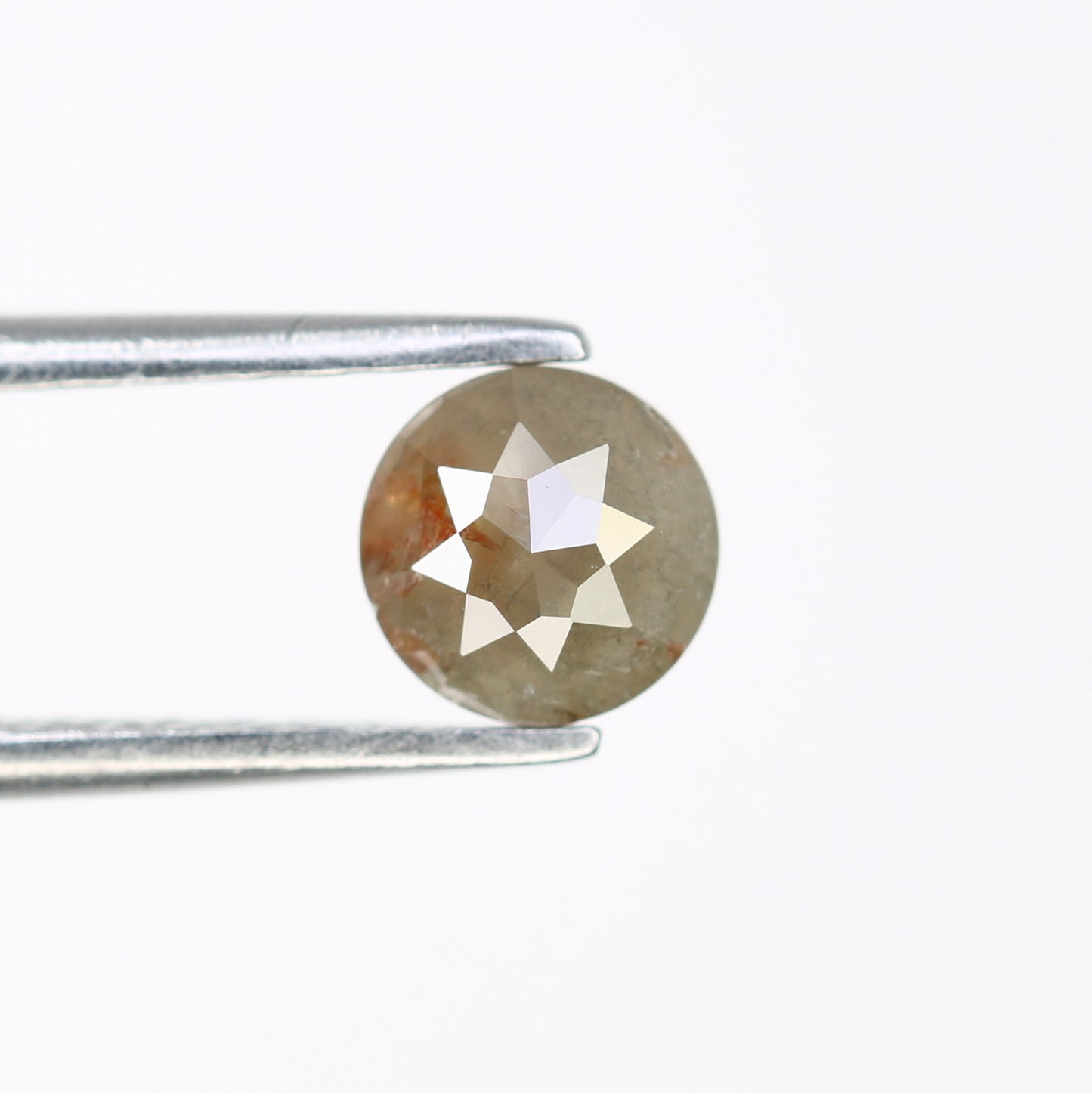 0.67 CT Round Rose Cut Natural Grey Diamond (5.30 MM) for Proposal Ring - Unique Gemstone for Custom Jewelry Designs - JayKrishna Diamond