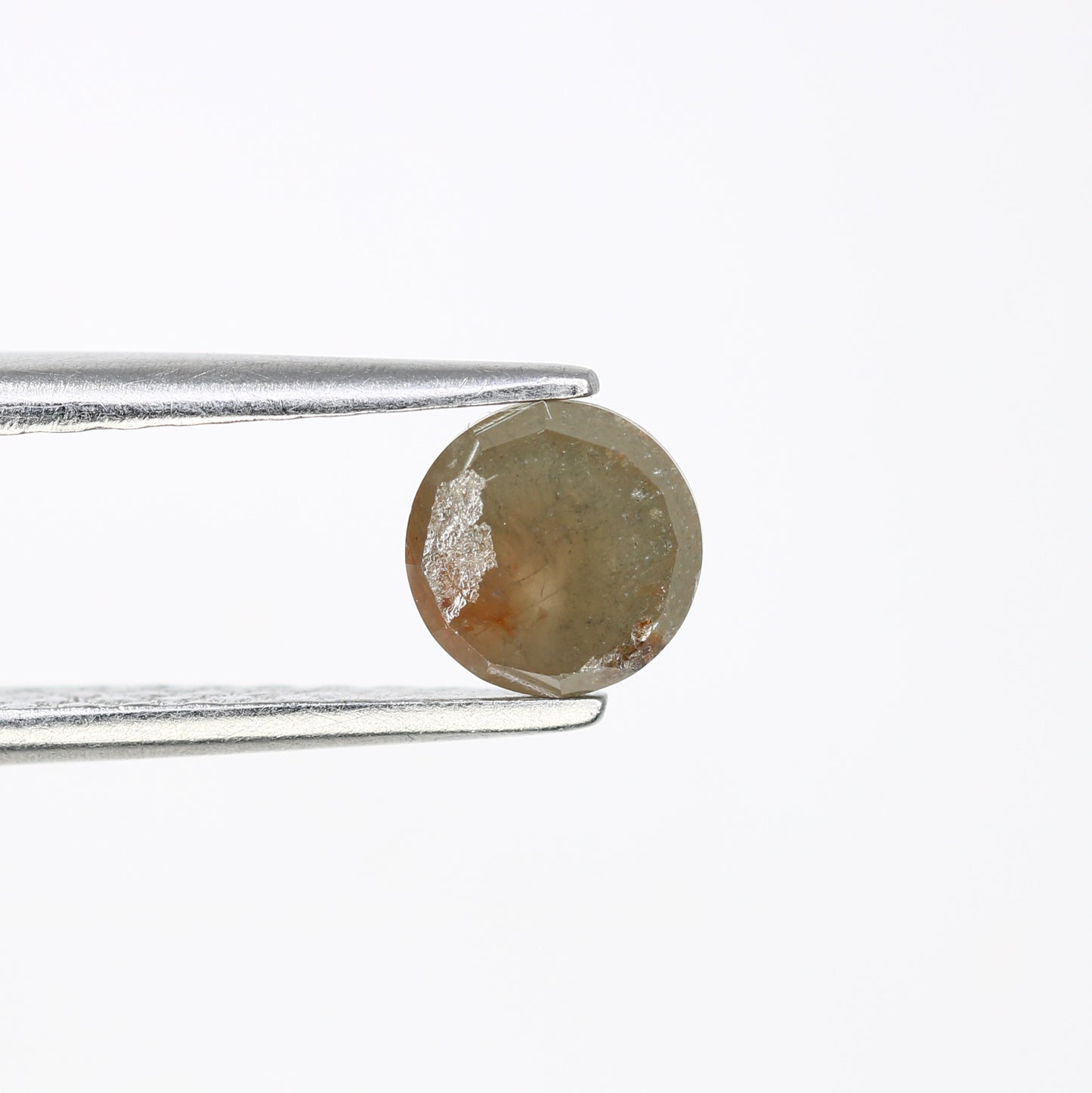 0.67 CT Round Rose Cut Natural Grey Diamond (5.30 MM) for Proposal Ring - Unique Gemstone for Custom Jewelry Designs - JayKrishna Diamond