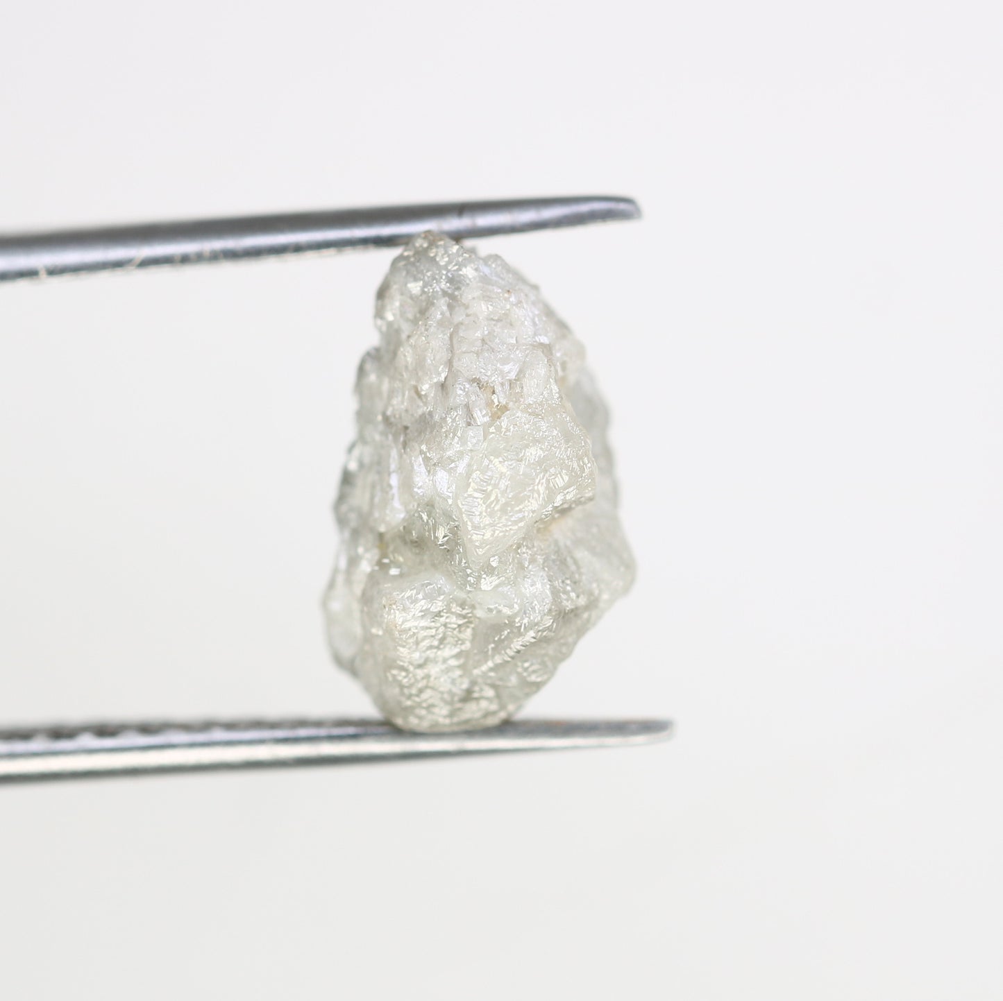 5.72 CT 12.00 x 10.00 MM Raw Rough Uncut Grey Diamond For Engagement Ring - JayKrishna Diamond
