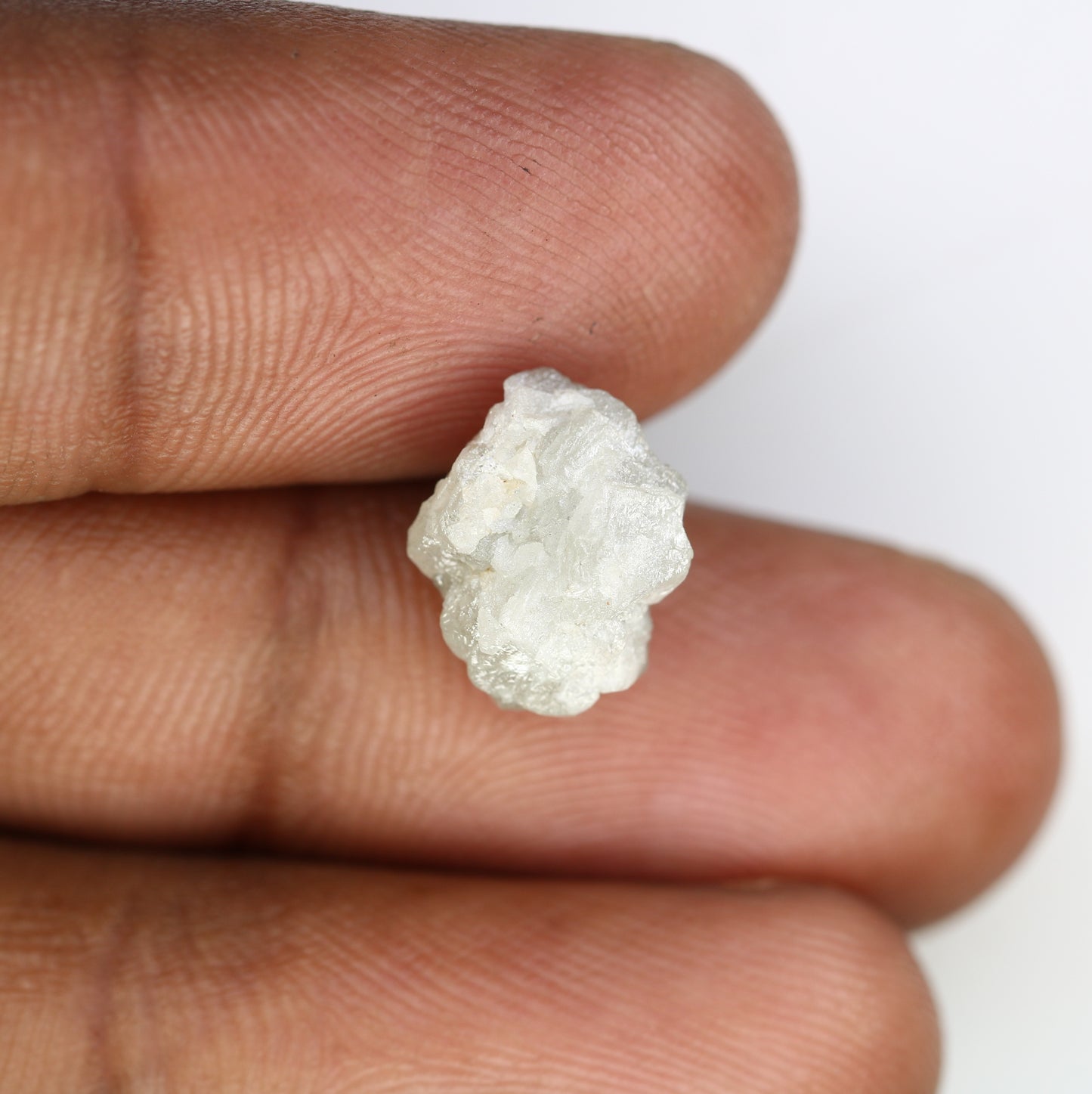5.72 CT 12.00 x 10.00 MM Raw Rough Uncut Grey Diamond For Engagement Ring - JayKrishna Diamond