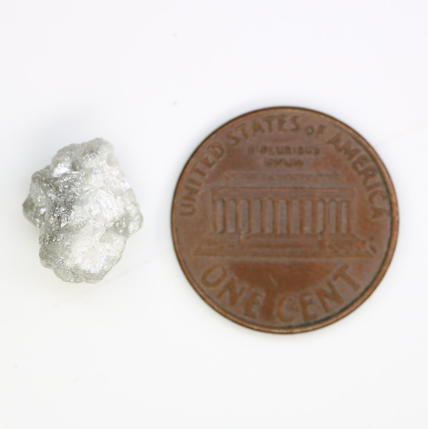 5.72 CT 12.00 x 10.00 MM Raw Rough Uncut Grey Diamond For Engagement Ring - JayKrishna Diamond
