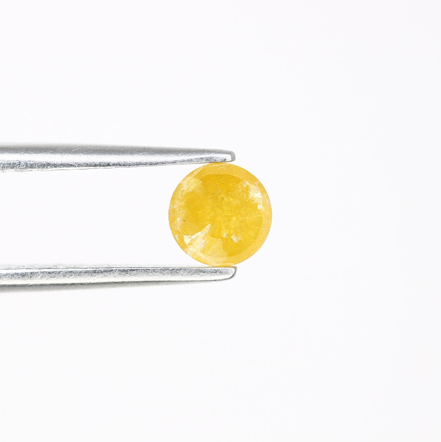 0.46 CT 4.60 MM Round Rose Cut Antique Yellow Loose Diamond | Natural Diamond for Designer Ring - JayKrishna Diamond
