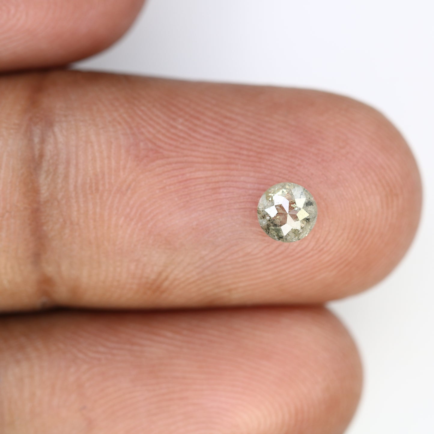 0.40 CT Grey Round Rose Cut 4.50 MM Loose Galaxy Diamond for Custom Statement Rings, Unique Engagement Jewelry & Elegant Fine Jewelry - JayKrishna Diamond
