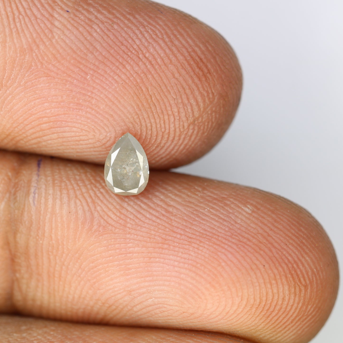 0.39 CT 6.00 MM Loose Grey Pear Shaped Diamond for Custom Promise Rings, Unique Engagement Jewelry & Elegant Fine Jewelry - JayKrishna Diamond