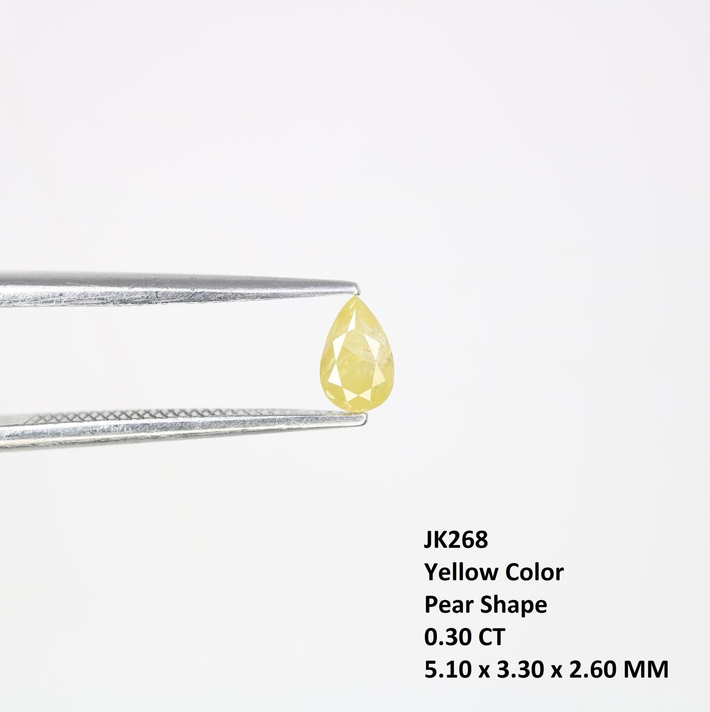 0.30 CT Grey 5.10 MM Pear Shaped Loose Diamond – Perfect for Proposal Rings | Elegant Grey Pear Shape Diamond - JayKrishna Diamond