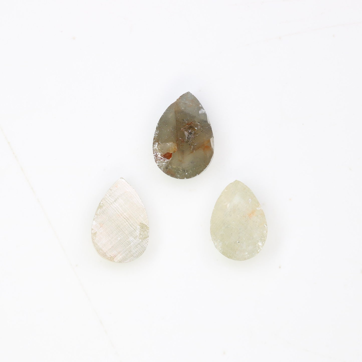 1.15 CT Natural Grey Pear Shaped 6.20 MM Loose Diamond For Statement Ring - JayKrishna Diamond