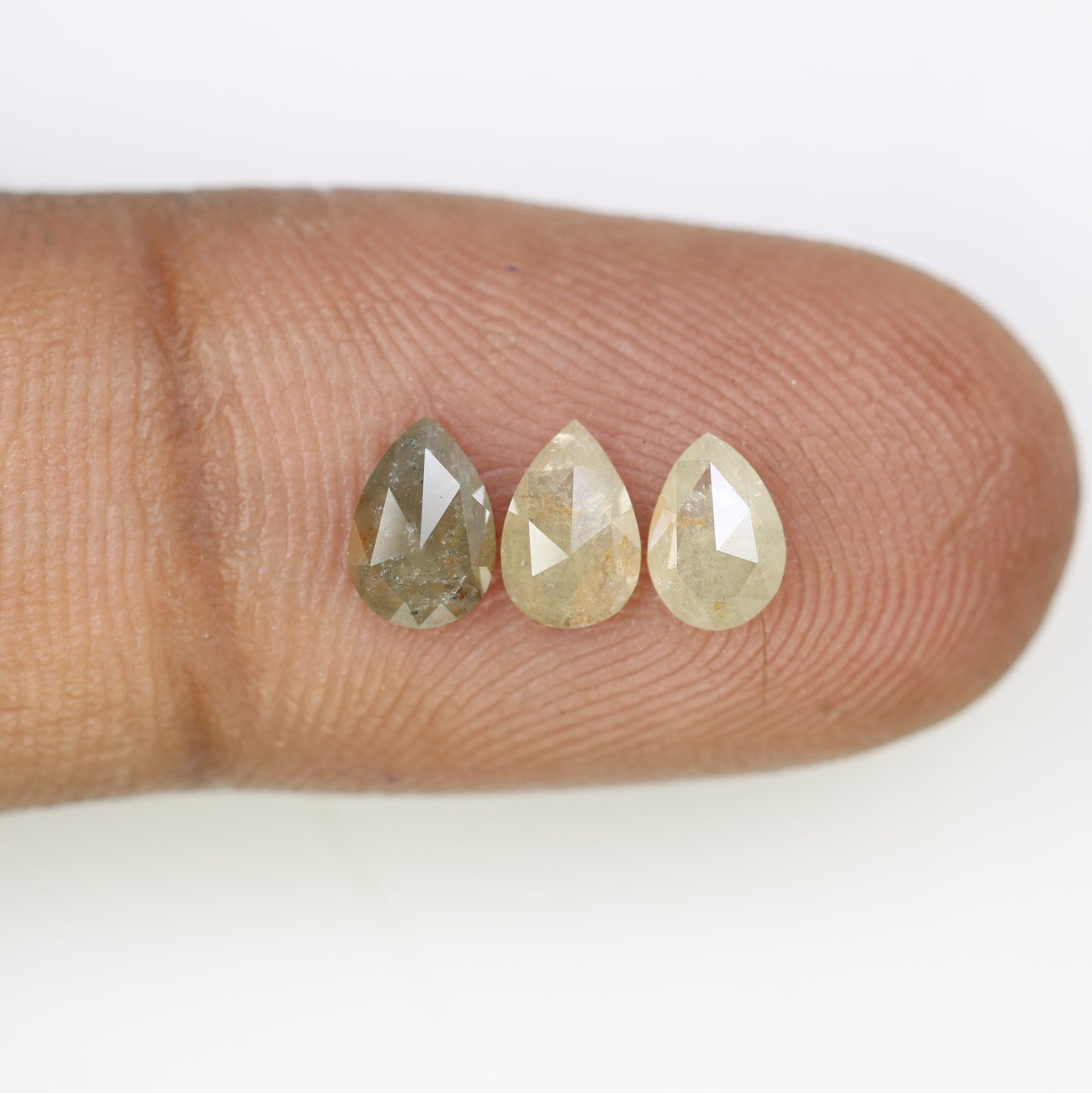 1.15 CT Natural Grey Pear Shaped 6.20 MM Loose Diamond For Statement Ring - JayKrishna Diamond