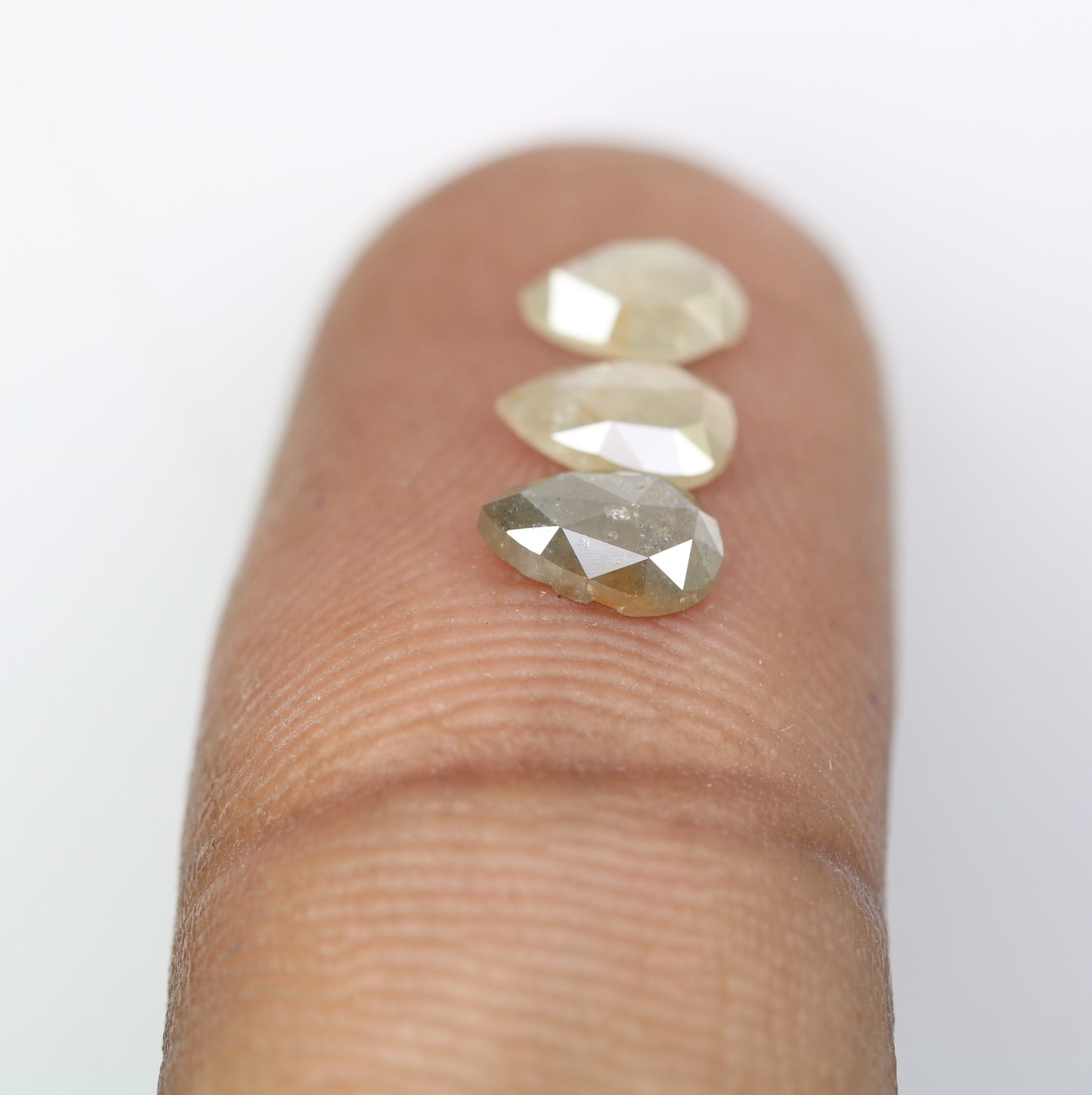 1.15 CT Natural Grey Pear Shaped 6.20 MM Loose Diamond For Statement Ring - JayKrishna Diamond
