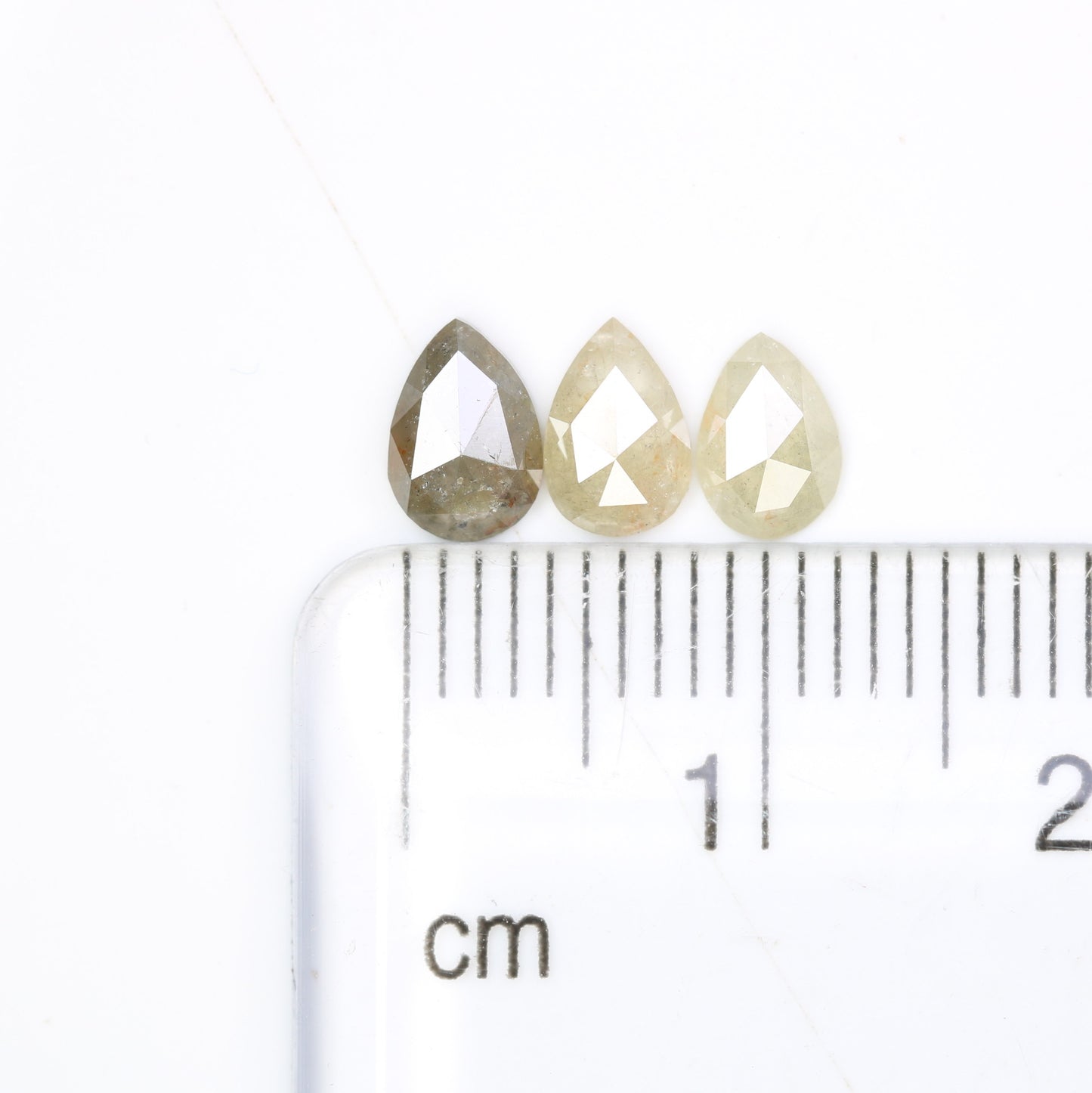 1.15 CT Natural Grey Pear Shaped 6.20 MM Loose Diamond For Statement Ring - JayKrishna Diamond