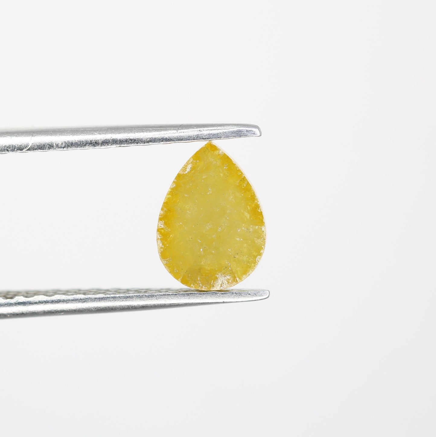 1.34 CT 7.90 MM Yellow Pear Shape Natural Diamond For Engagement Ring - JayKrishna Diamond