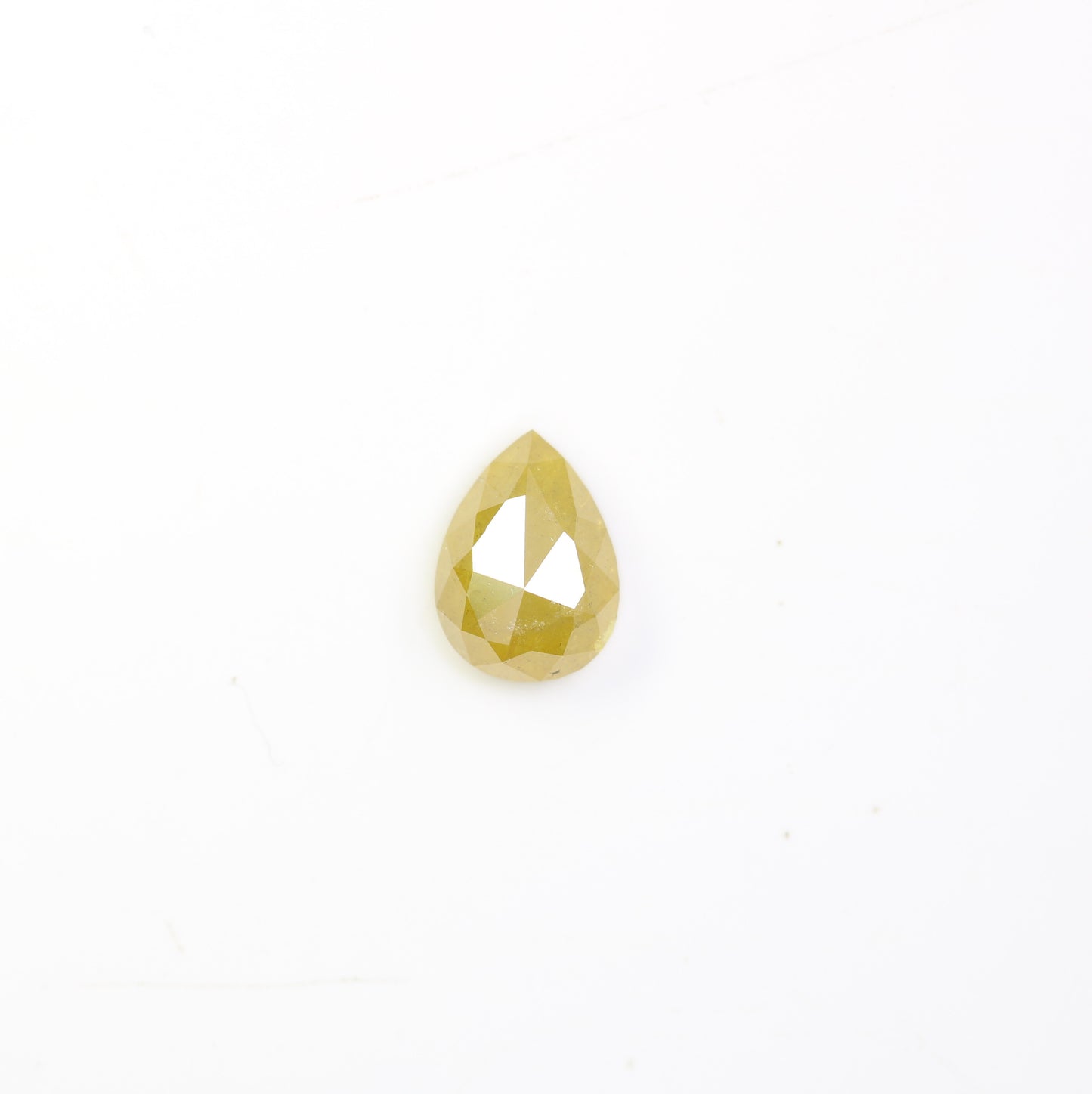 1.34 CT 7.90 MM Yellow Pear Shape Natural Diamond For Engagement Ring - JayKrishna Diamond