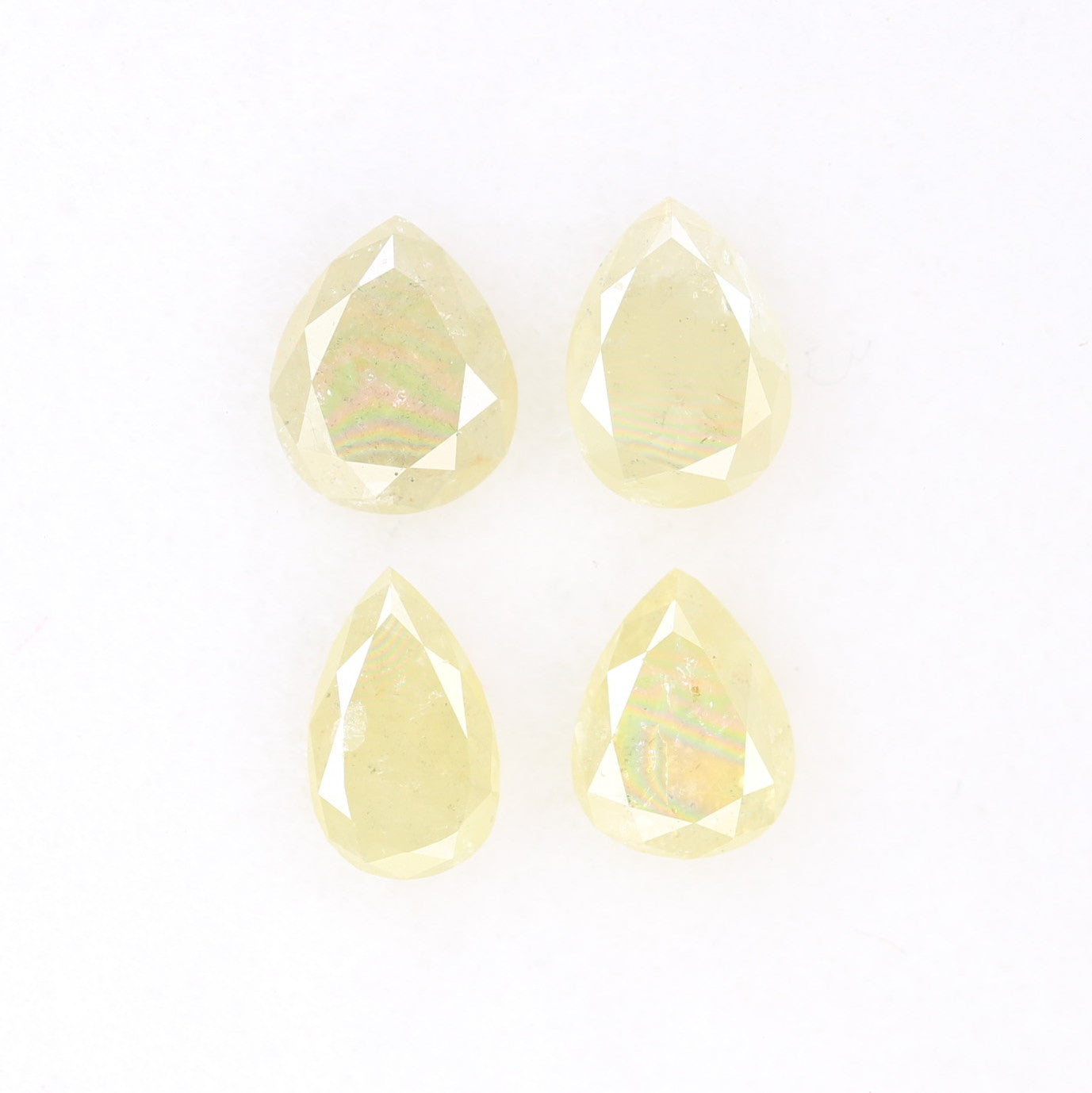 1.02 CT Fancy Light Yellow Pear Shape 5.00 MM Diamond For Statement Ring - JayKrishna Diamond