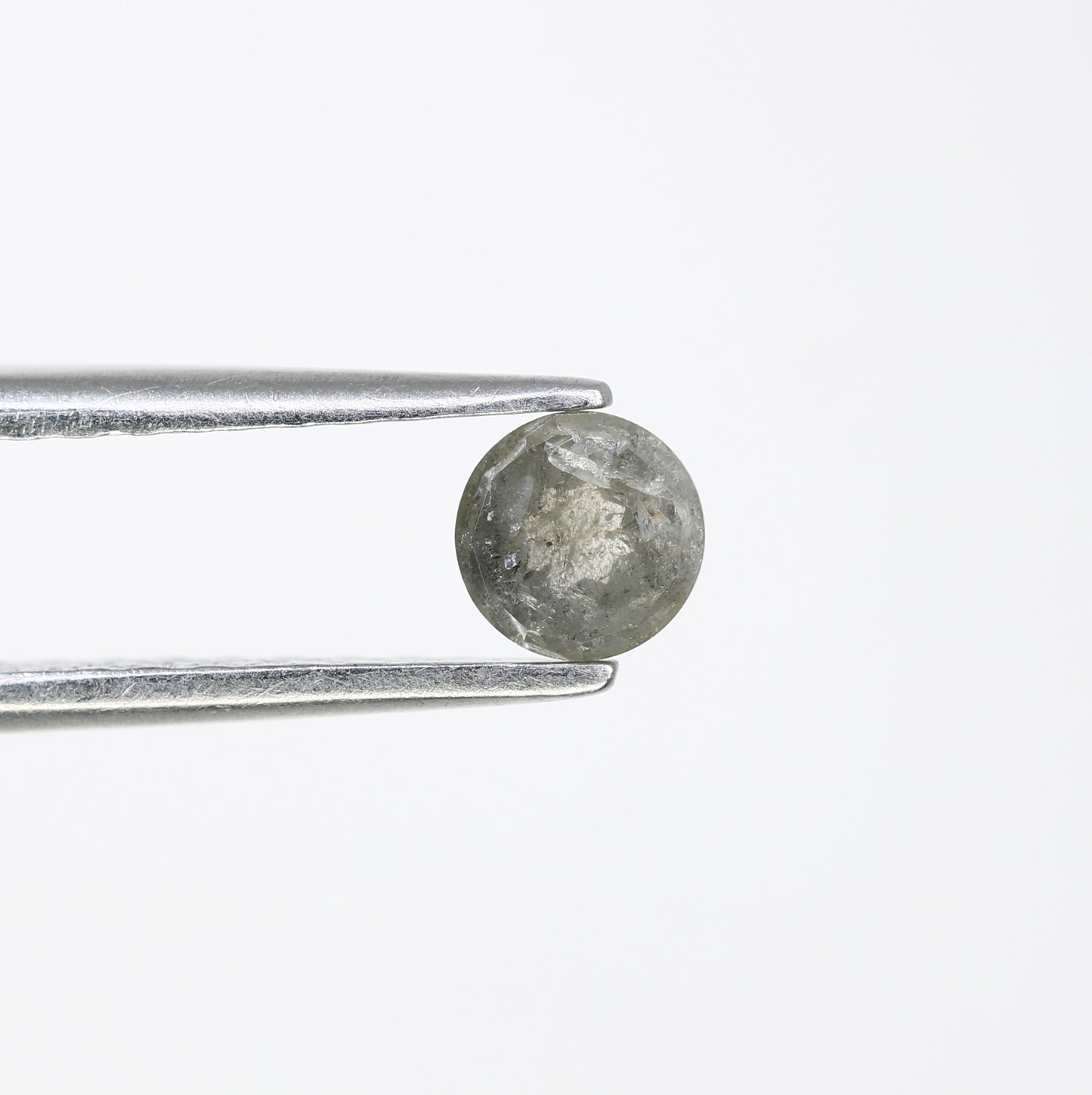 0.40 CT 4.50 x 2.20 MM Round Rose Cut Salt and Pepper Loose Diamond for Custom Proposal Rings, Unique Engagement Jewelry & Ethical Fine Jewelry - JayKrishna Diamond