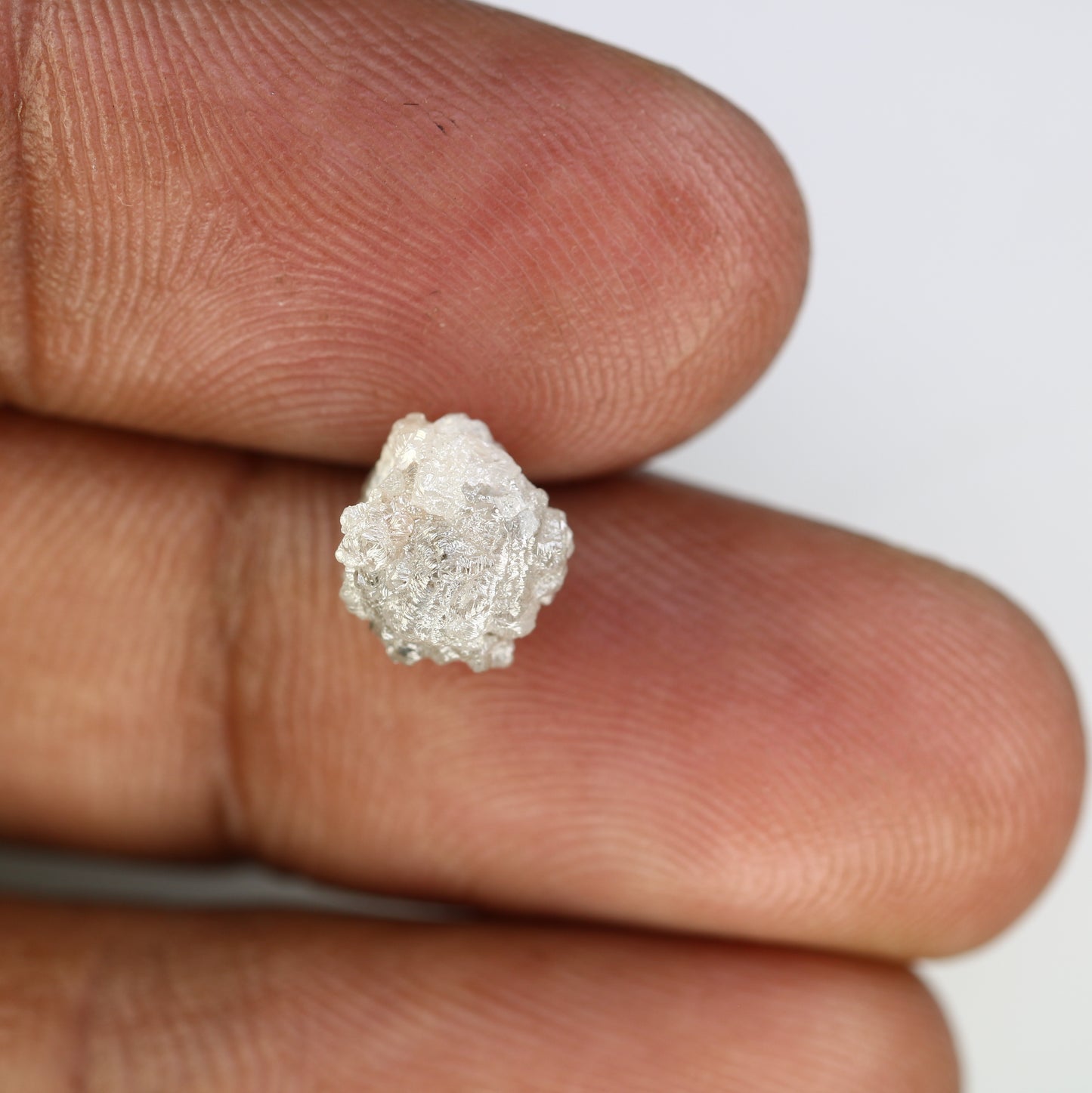 3.69 CT Raw Rough Uncut Grey Diamond For Engagement Ring - JayKrishna Diamond