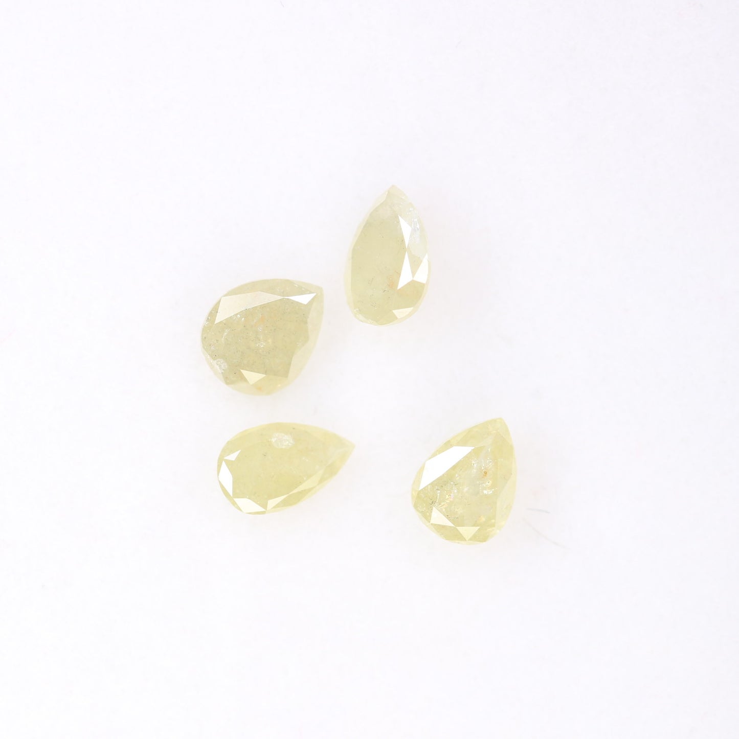 1.02 CT Fancy Light Yellow Pear Shape 5.00 MM Diamond For Statement Ring - JayKrishna Diamond