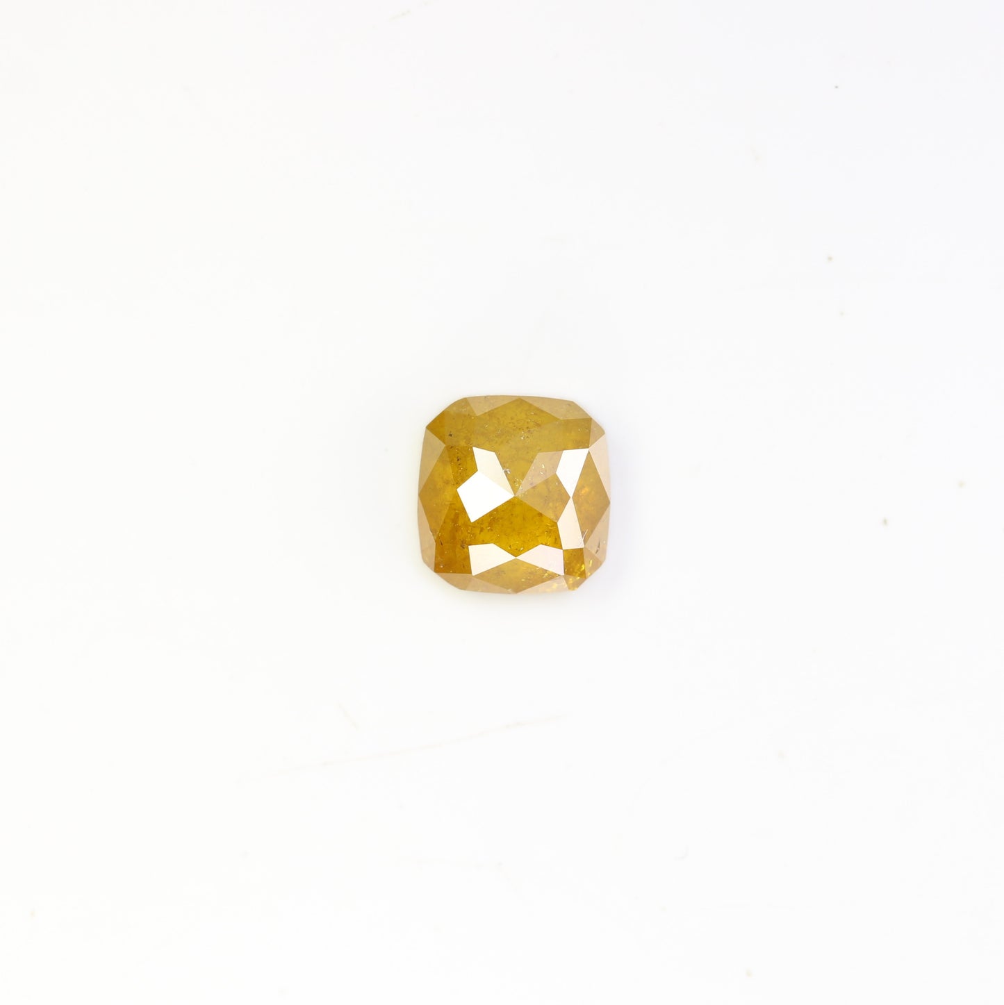 1.54 CT 6.70 MM Cushion Shape Yellow Natural Diamond For Wedding Ring - JayKrishna Diamond