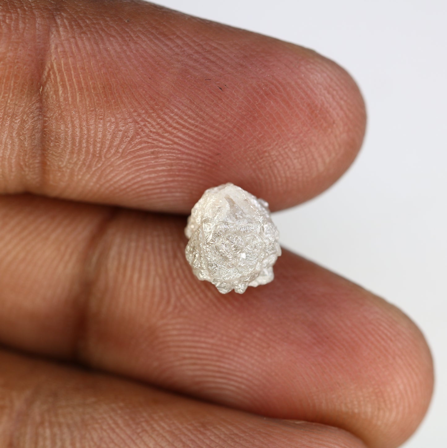 3.69 CT Raw Rough Uncut Grey Diamond For Engagement Ring - JayKrishna Diamond