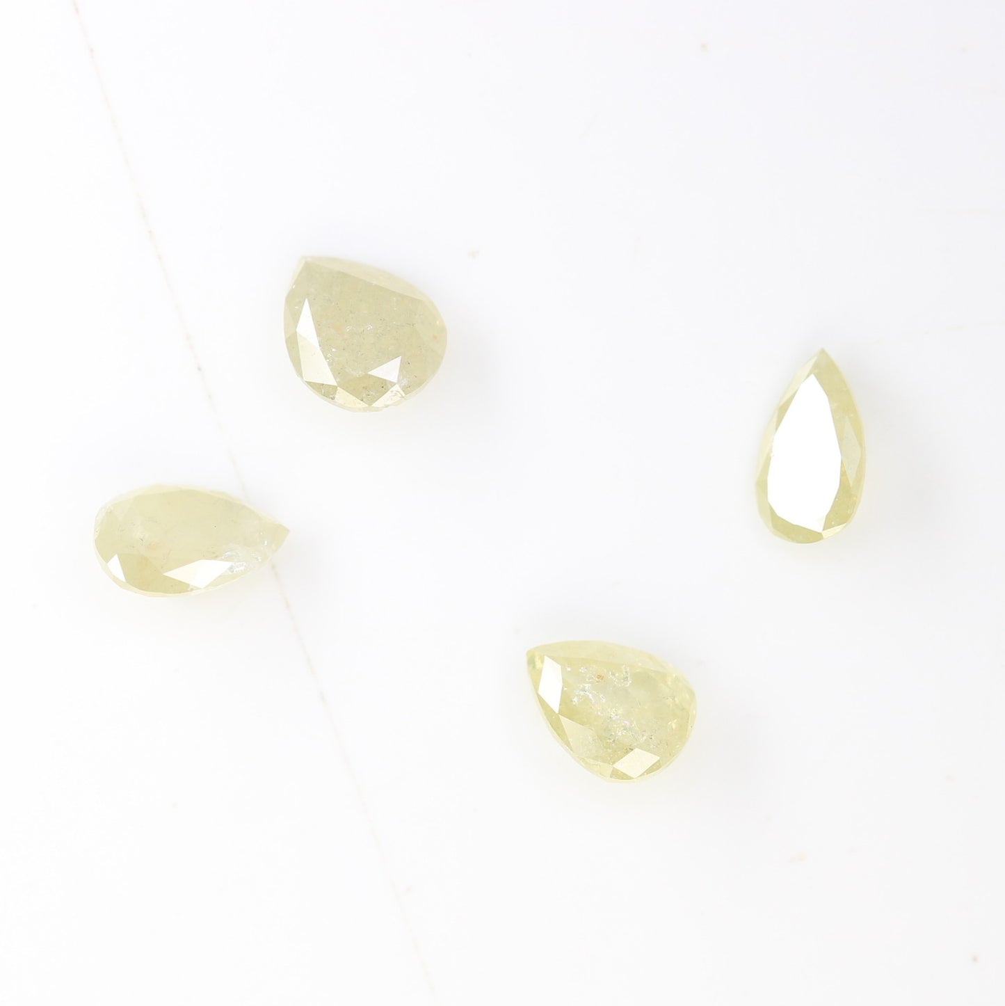 1.02 CT Fancy Light Yellow Pear Shape 5.00 MM Diamond For Statement Ring - JayKrishna Diamond