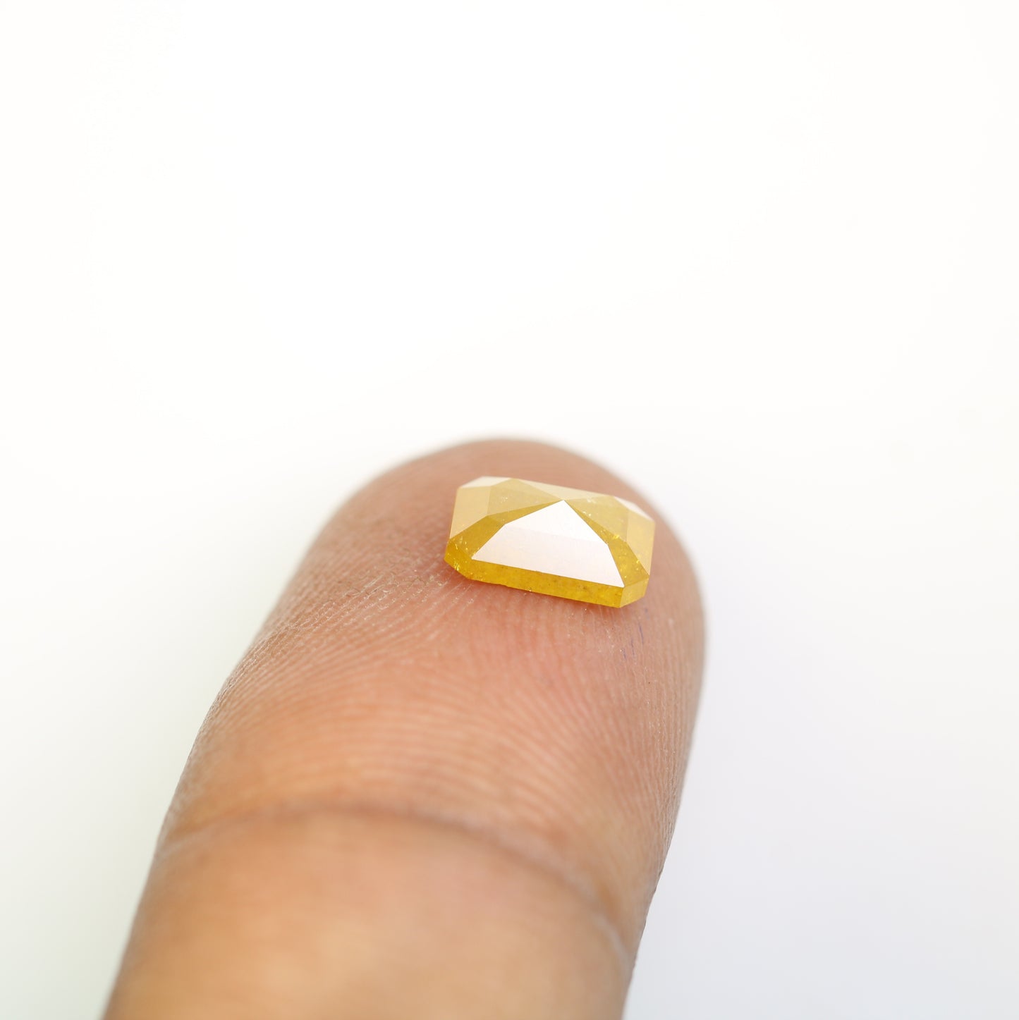 1.14 CT 7.50 MM Fancy Yellow Emerald Shape Natural Diamond For Jewelry - JayKrishna Diamond